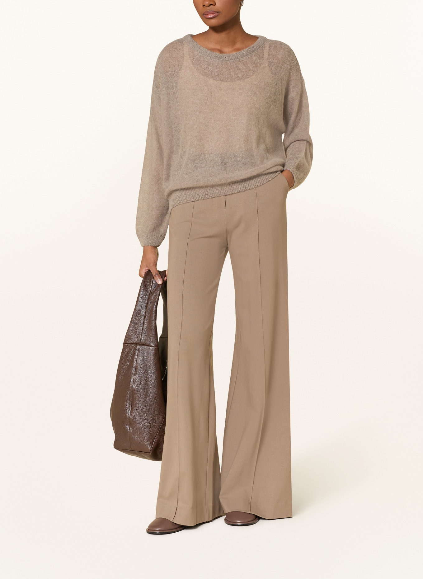 10DAYS Pullover mit Alpaka: TAUPE