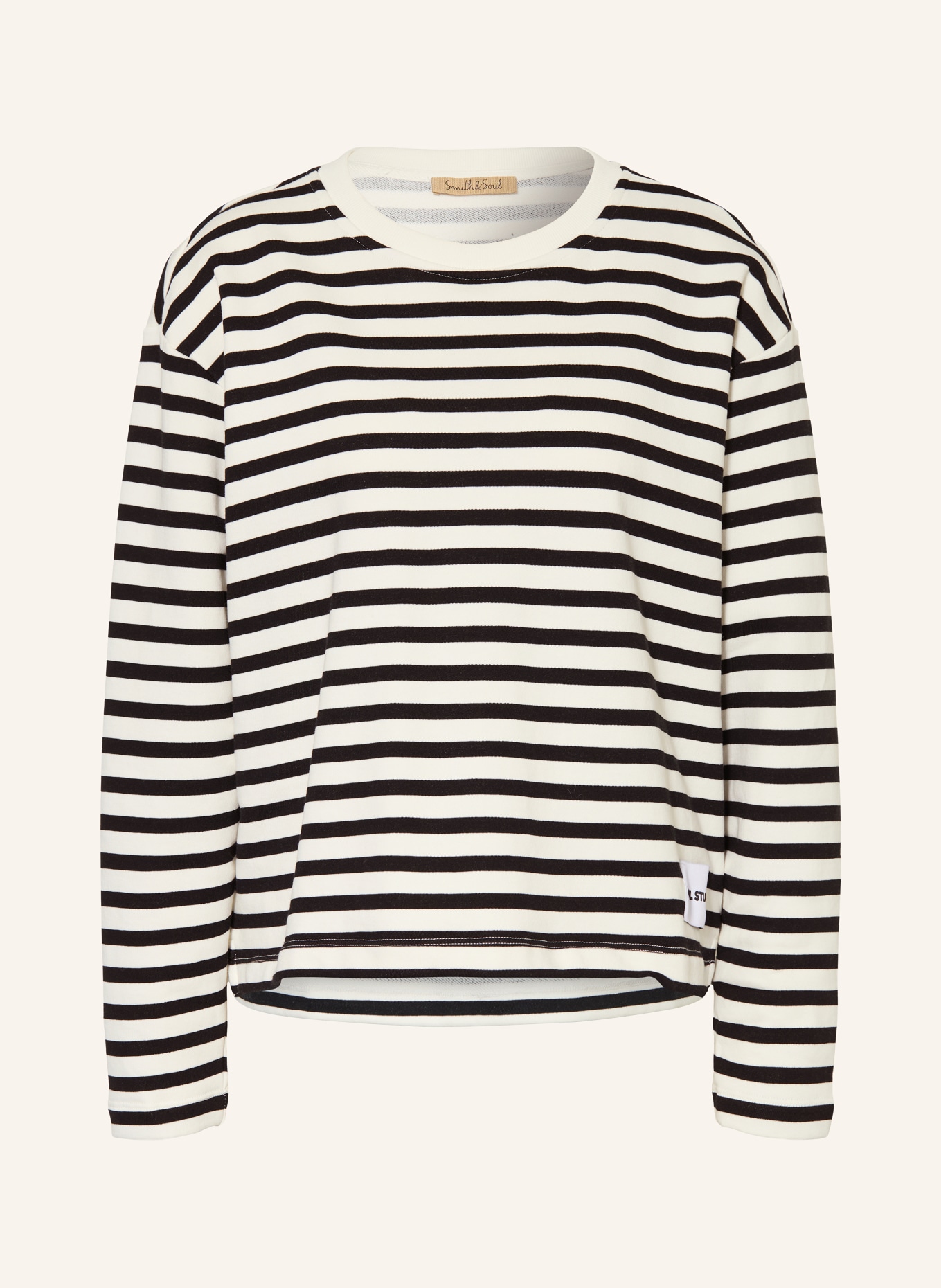 Smith & Soul sweatshirt: WHITE / BLACK
