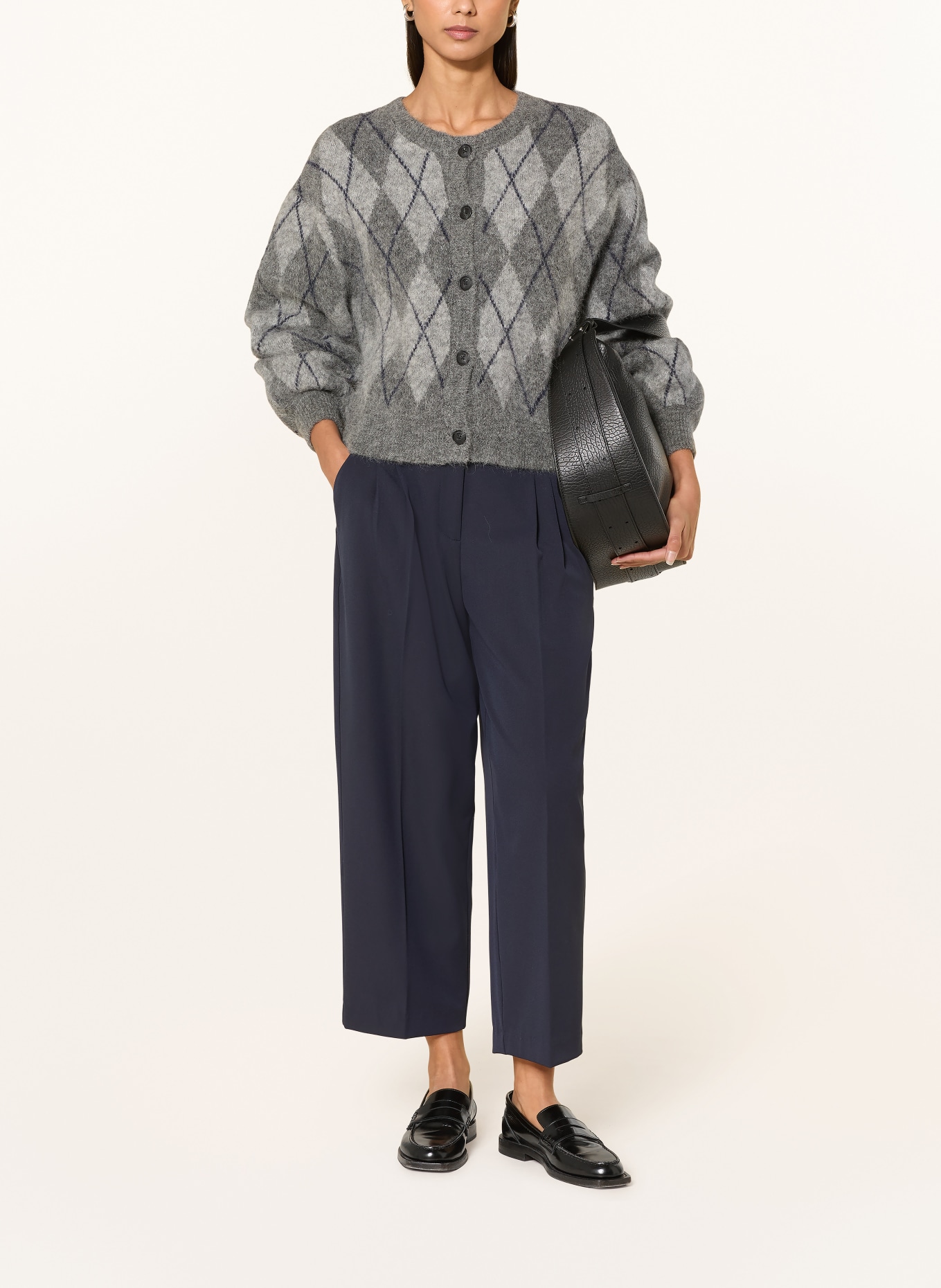 Smith & Soul Spodnie 7/8: GRANATOWY