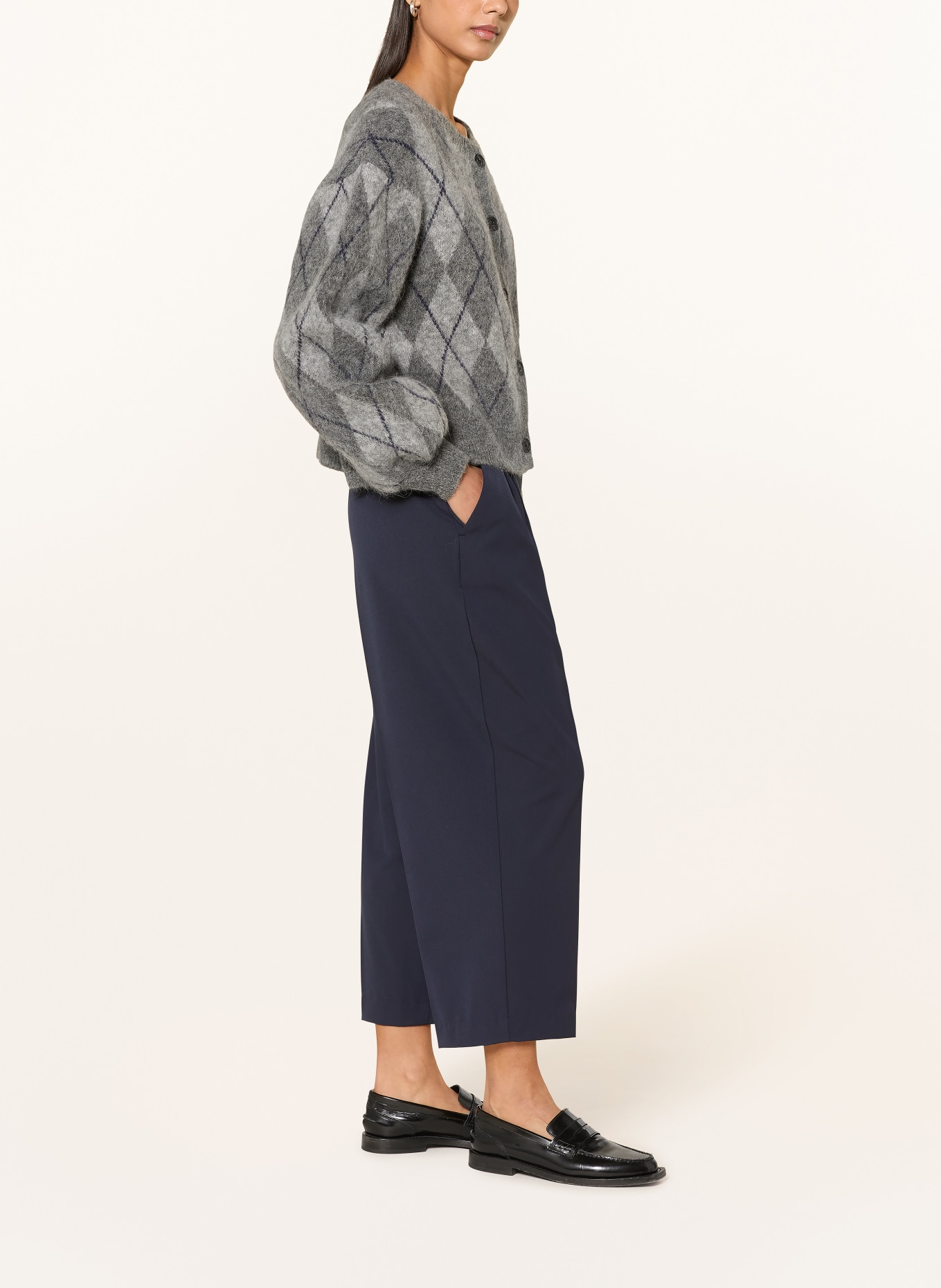 Smith & Soul Spodnie 7/8: GRANATOWY