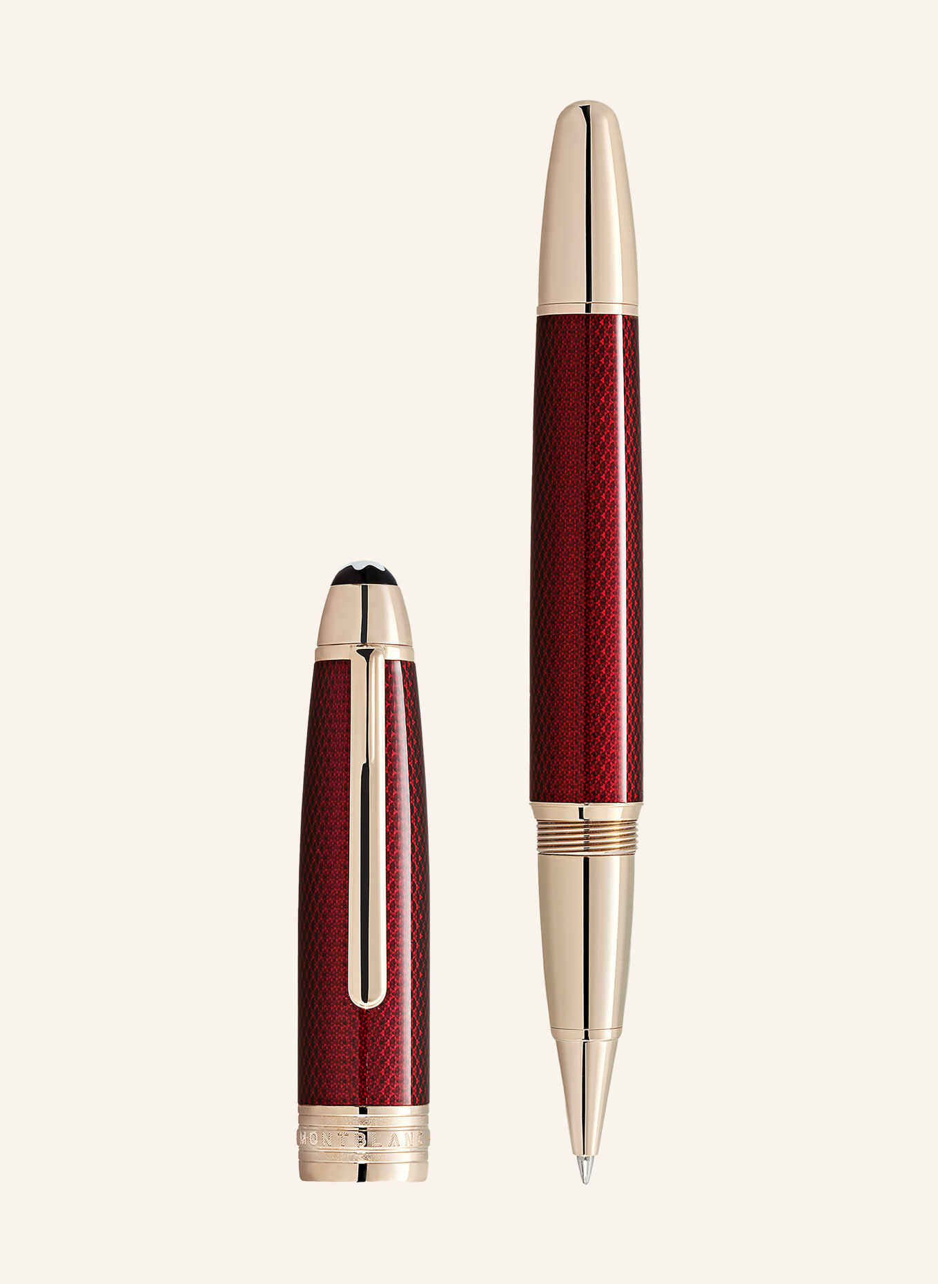 MONTBLANC Rollerball MEISTERSTÜCK GOLDEN HOUR SOLITAIRE: DUNKELROT