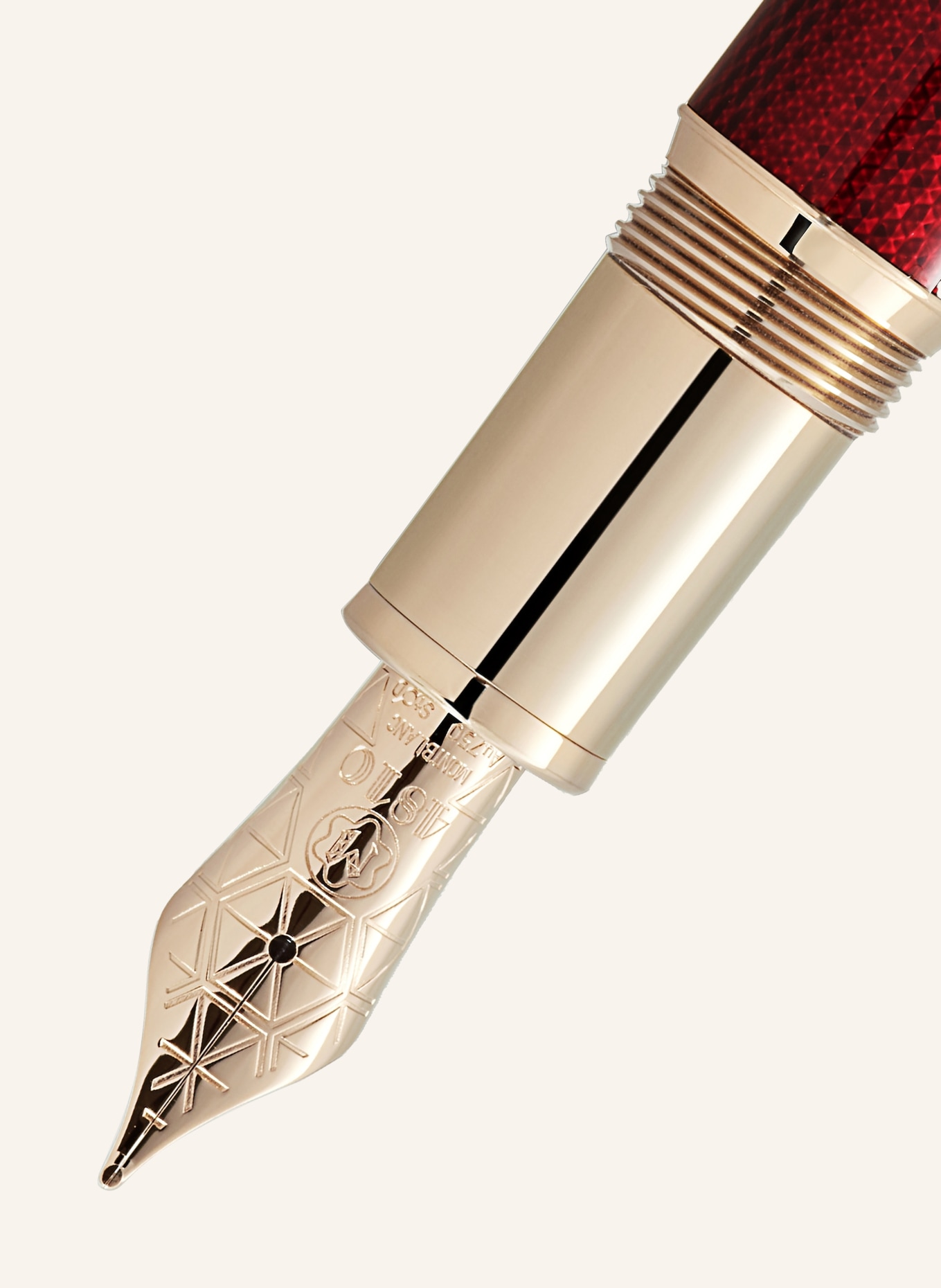 MONTBLANC GOLDEN HOUR SOLITAIRE fountain pen: DARK RED / GOLD