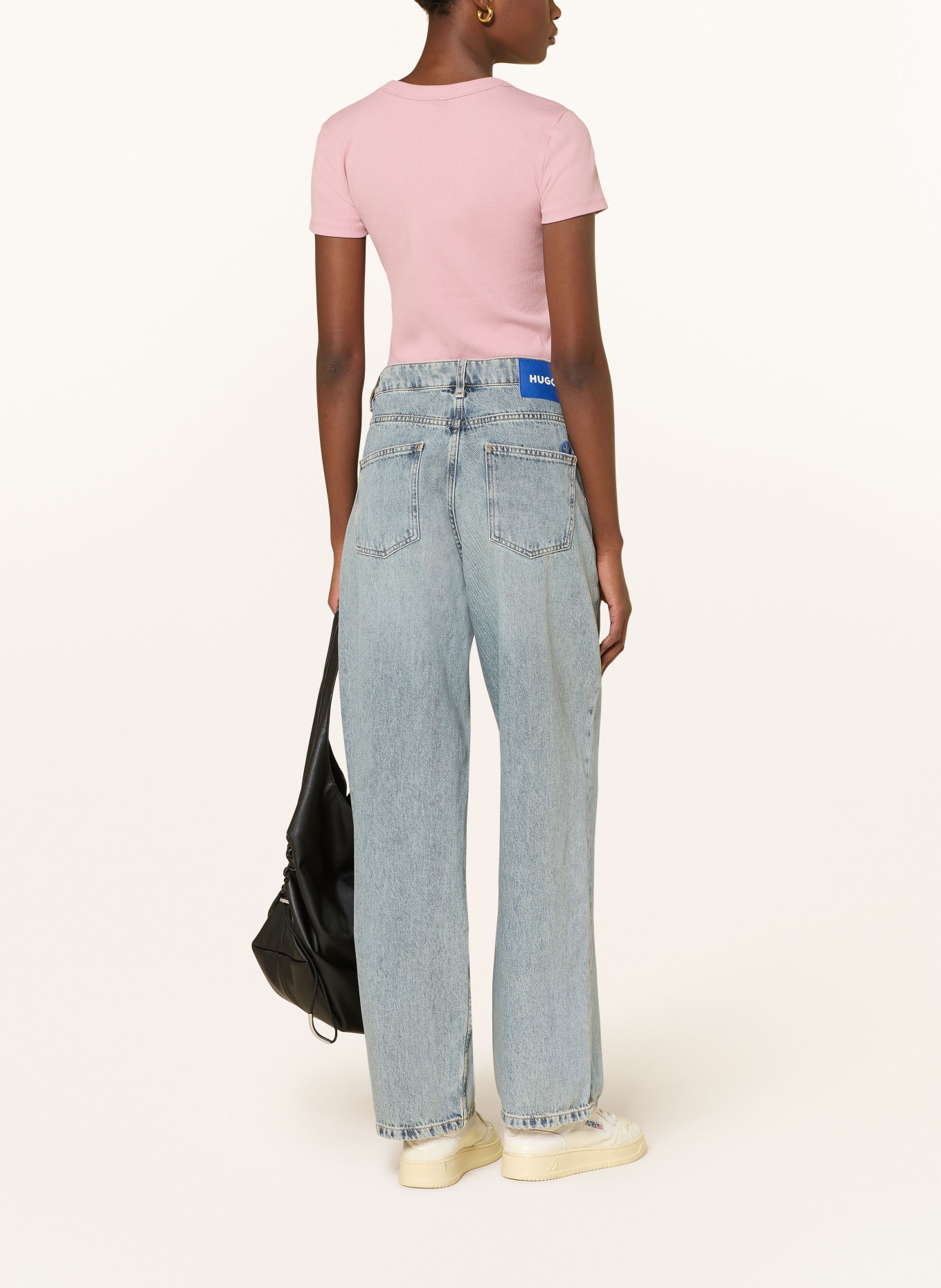 HUGO Wide Leg Jeans LENI: 435 BRIGHT BLUE