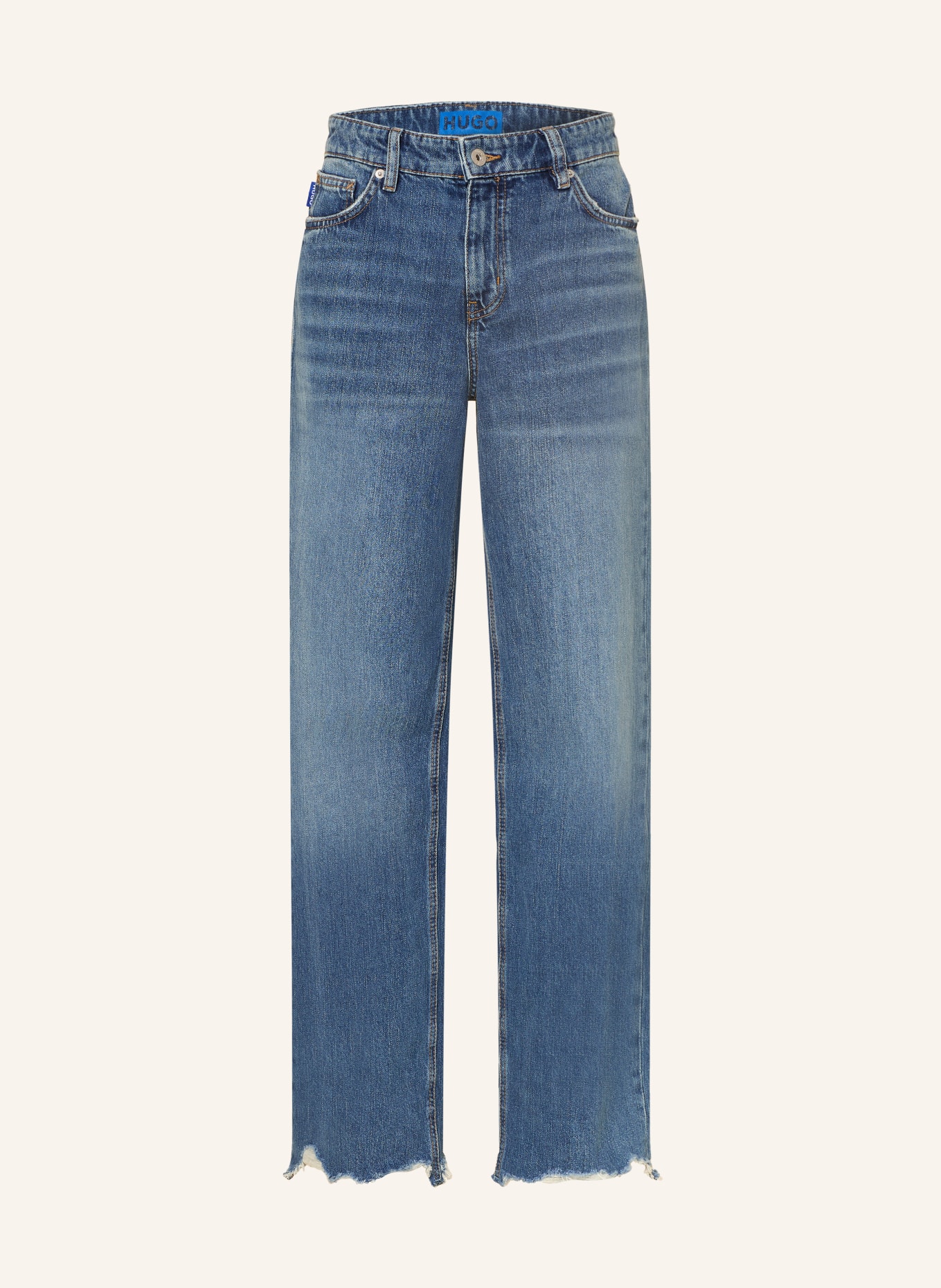 HUGO Wide Leg Jeans GAMALA: 422 MEDIUM BLUE
