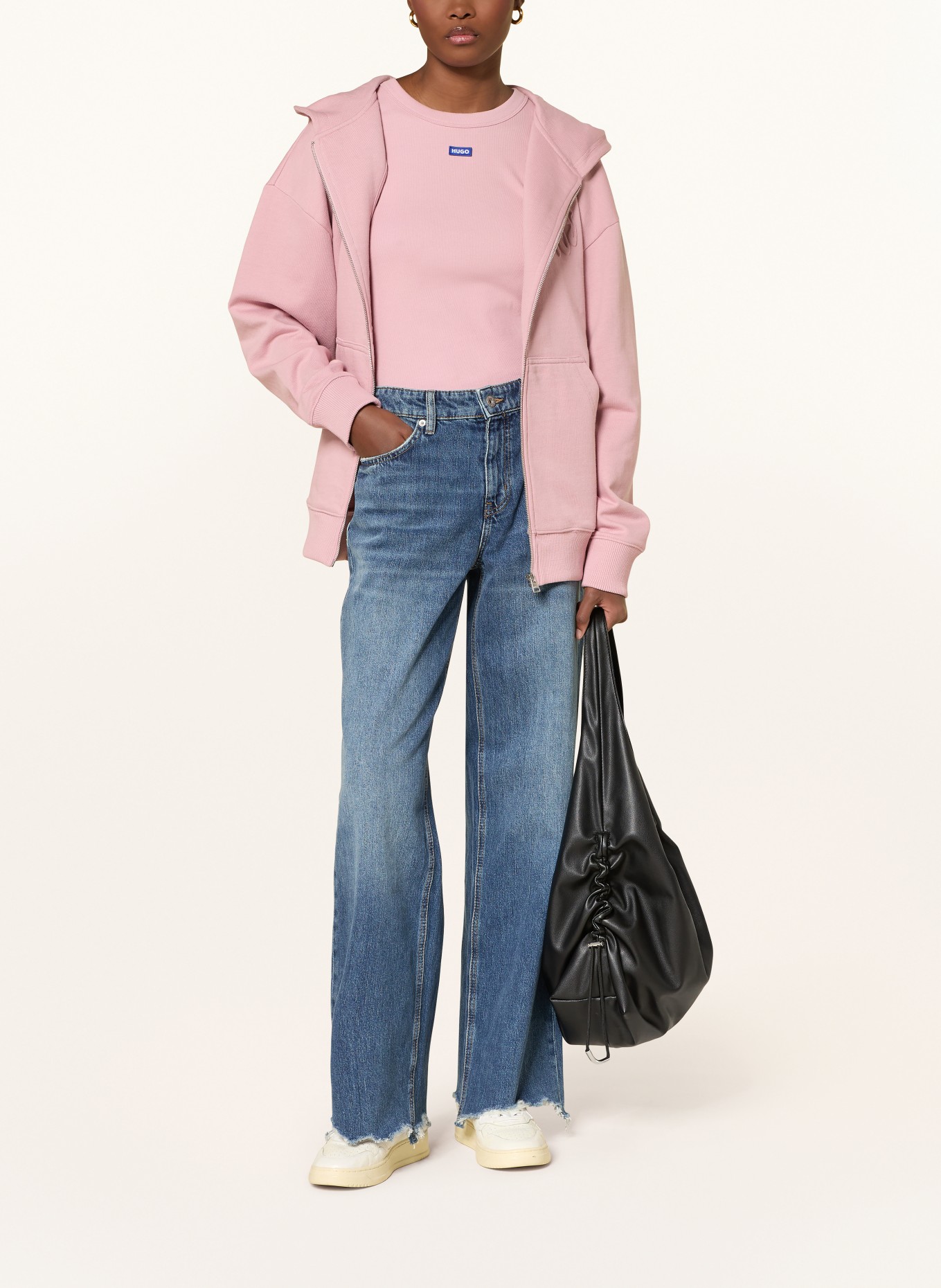 HUGO Wide Leg Jeans GAMALA: 422 MEDIUM BLUE