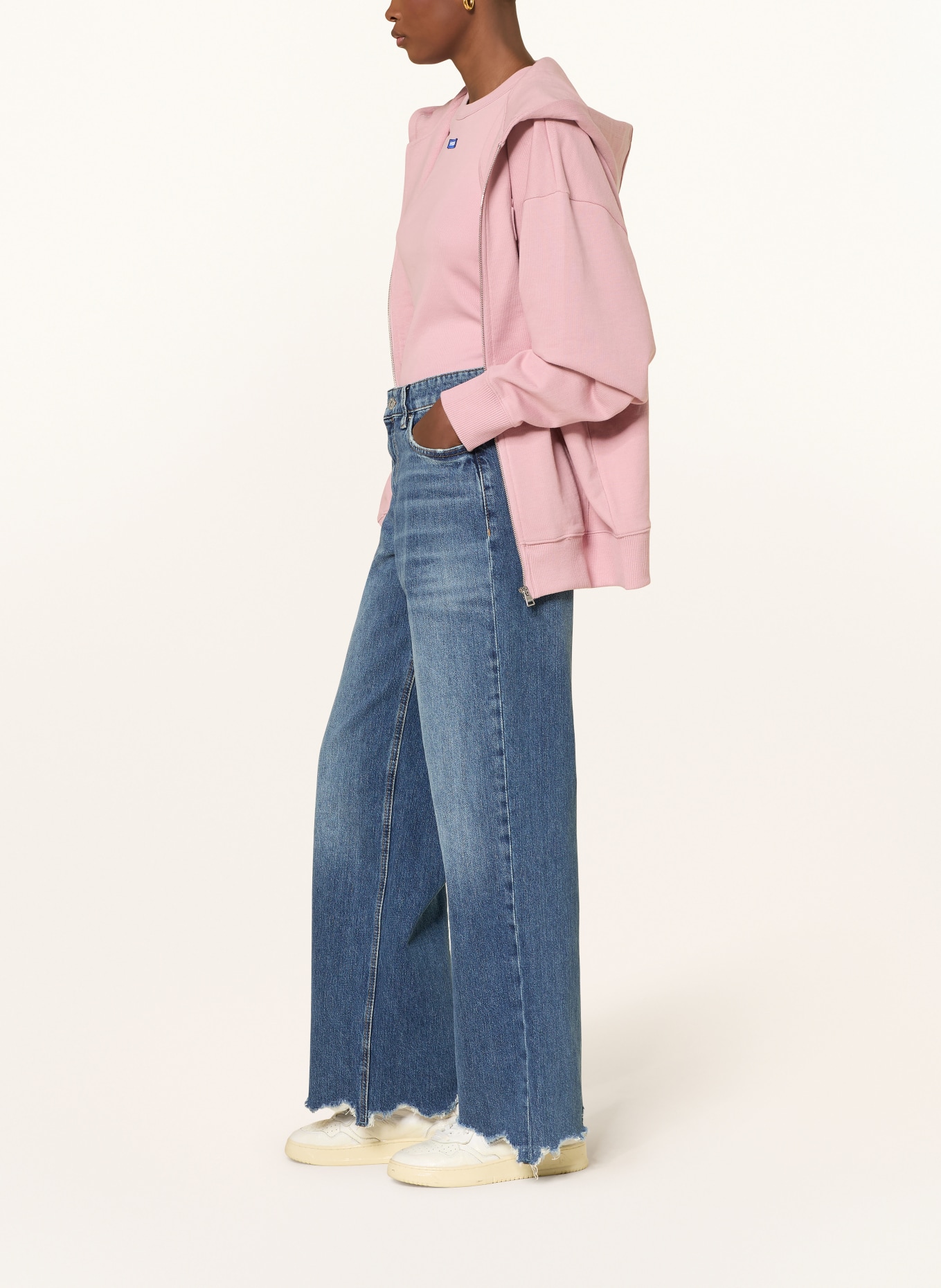 HUGO Wide Leg Jeans GAMALA: 422 MEDIUM BLUE