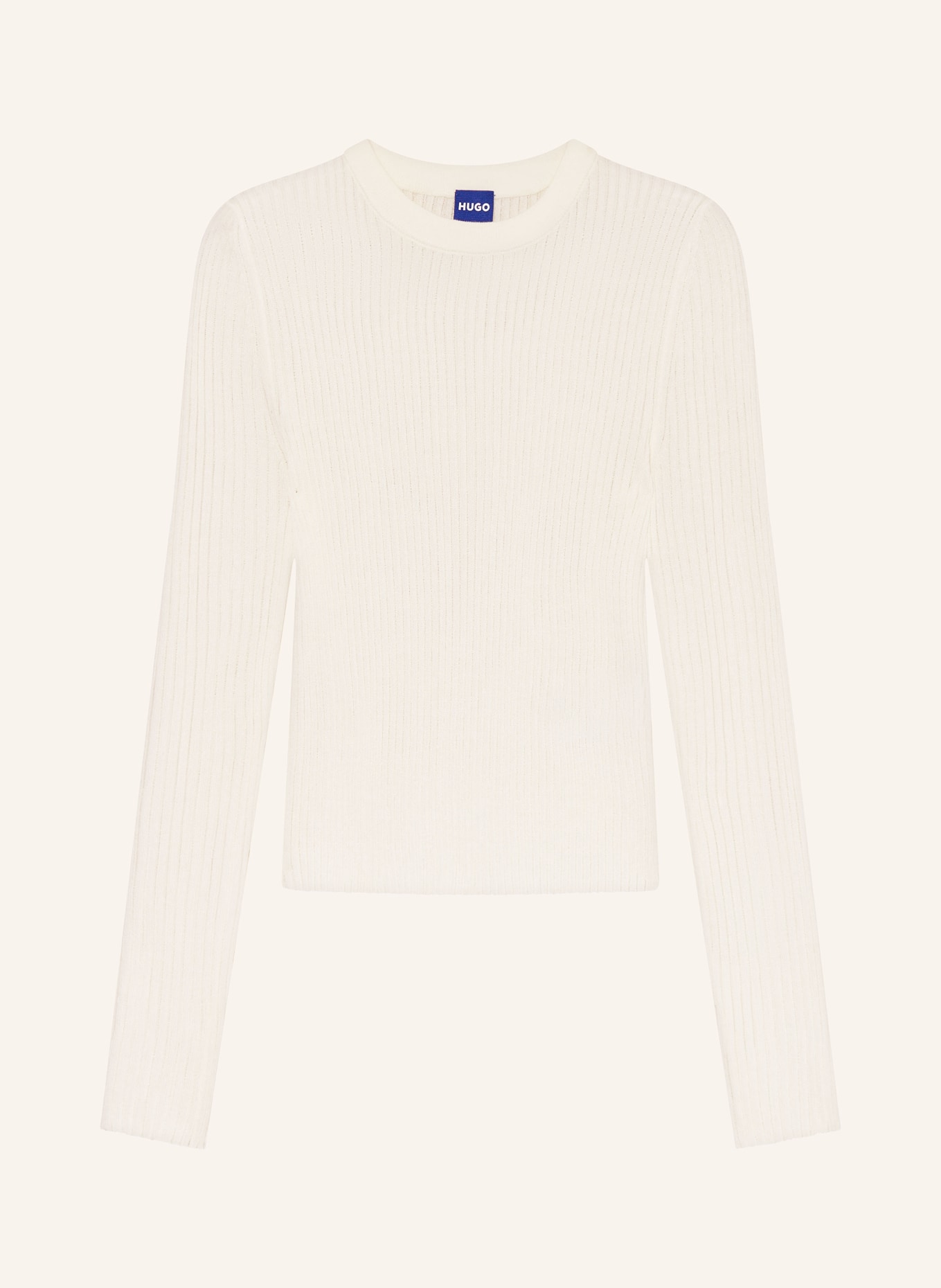 HUGO Longsleeve SOMYA: ECRU