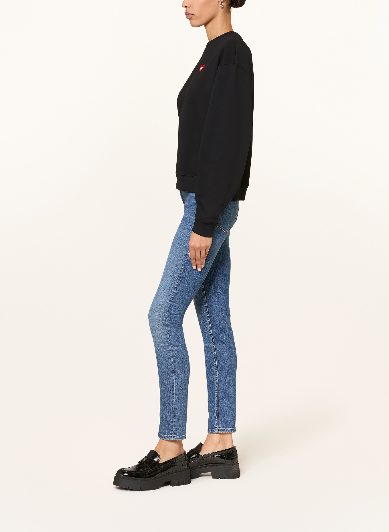 HUGO Skinny jeans GIRALI: 420 MEDIUM BLUE
