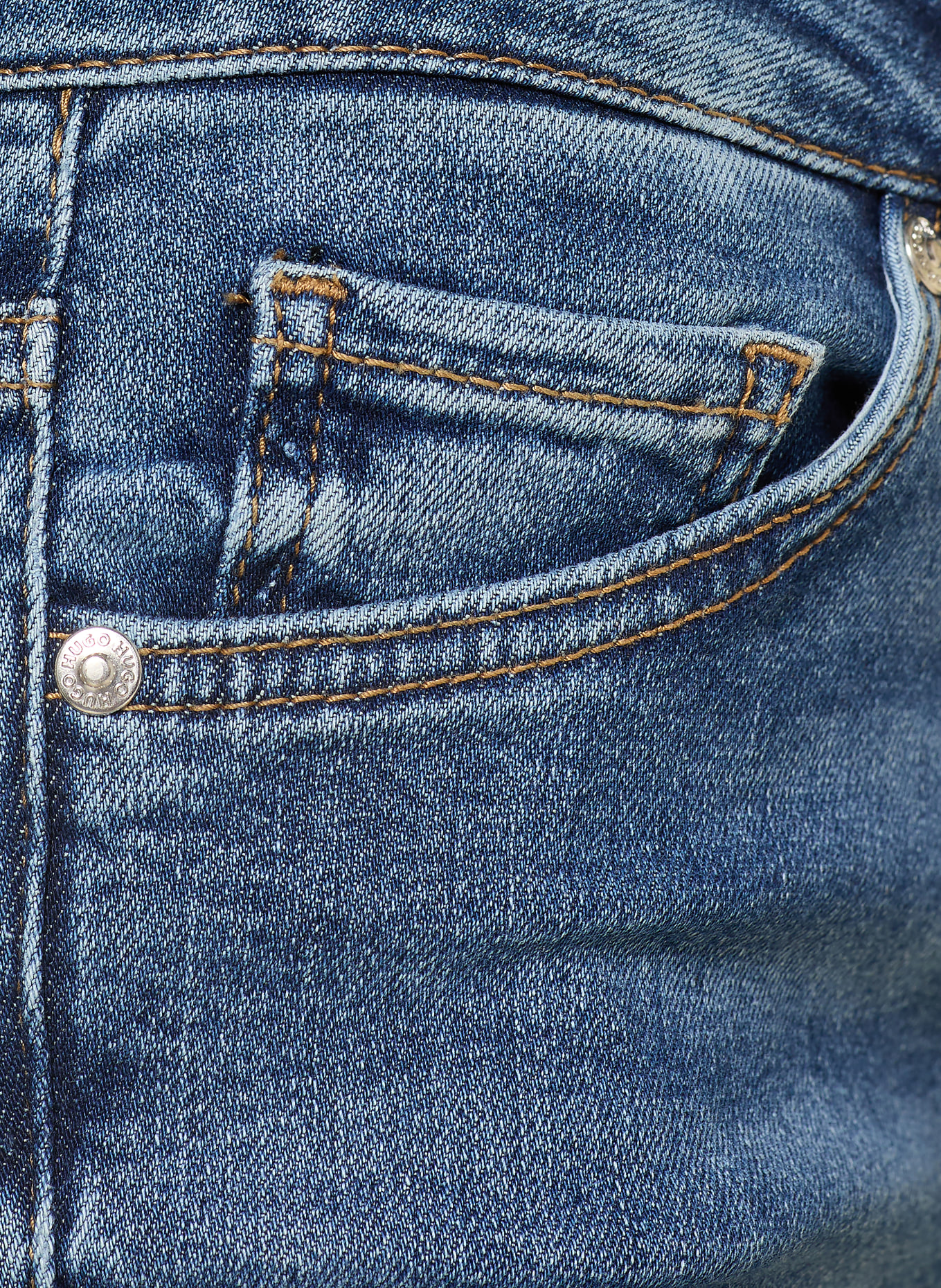 HUGO Skinny jeans GIRALI: 420 MEDIUM BLUE