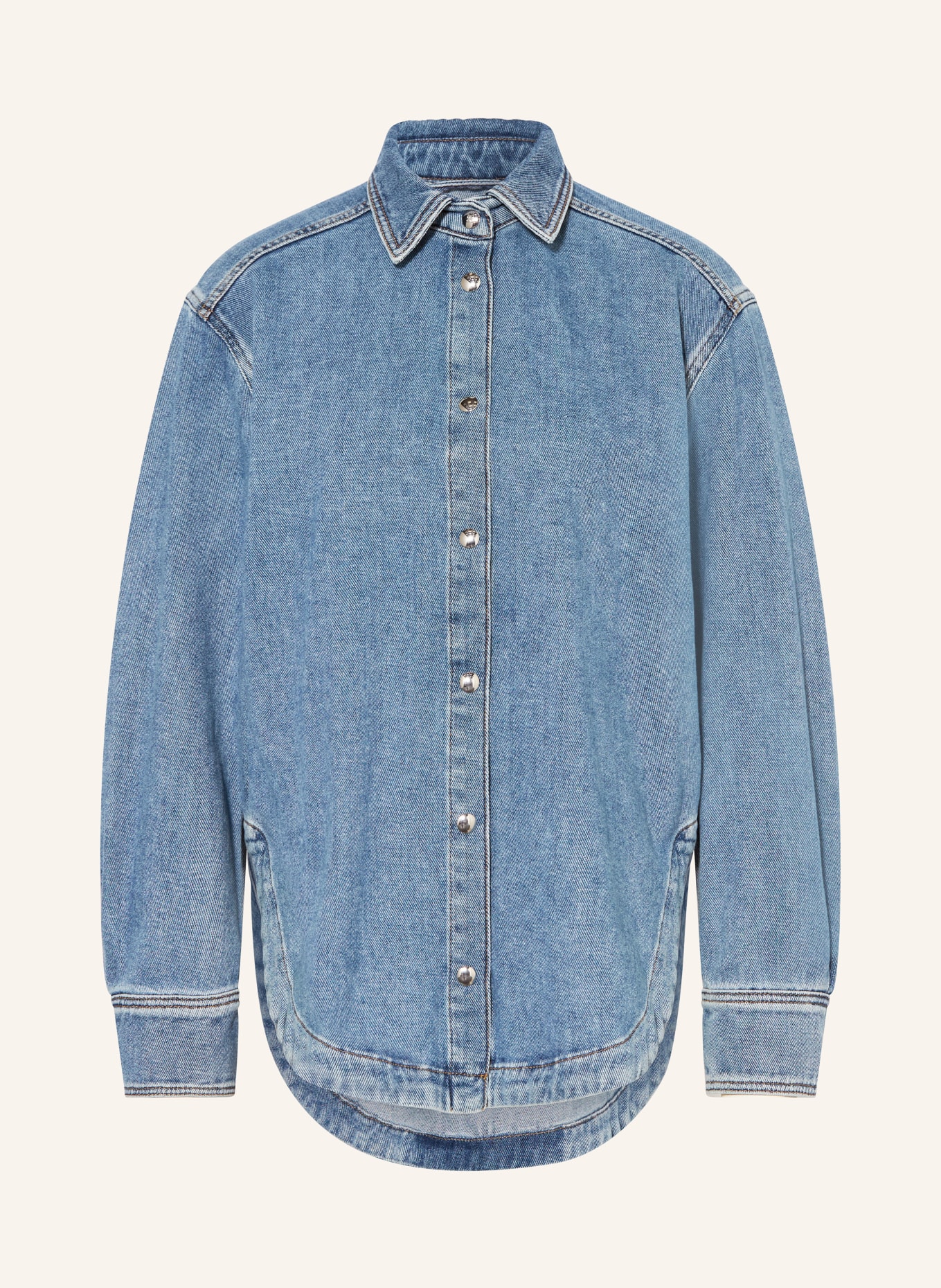 HUGO GAREVE denim blouse: BLUE