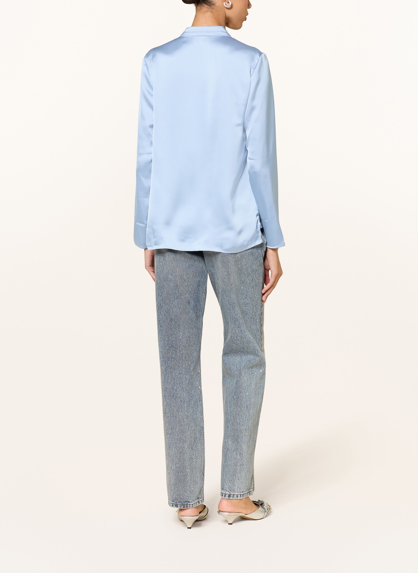 HUGO Blusenshirt CIMONAS: HELLBLAU