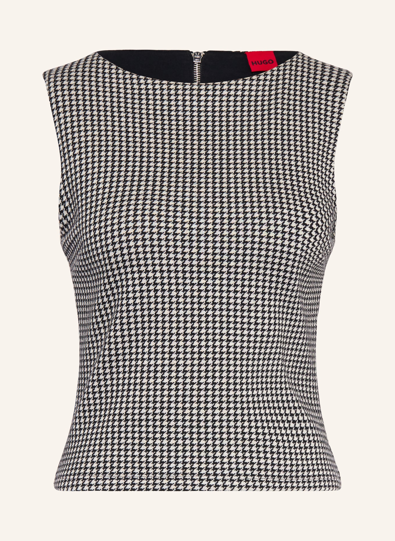 HUGO Top DAROSETTA: SCHWARZ / WEISS