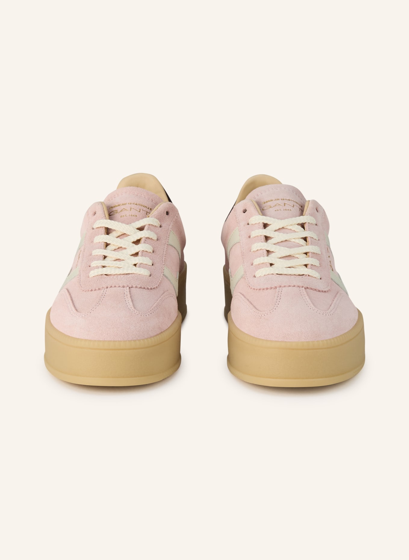 GANT Sneaker CUZMANI: ROSÉ / DUNKELBRAUN / CREME