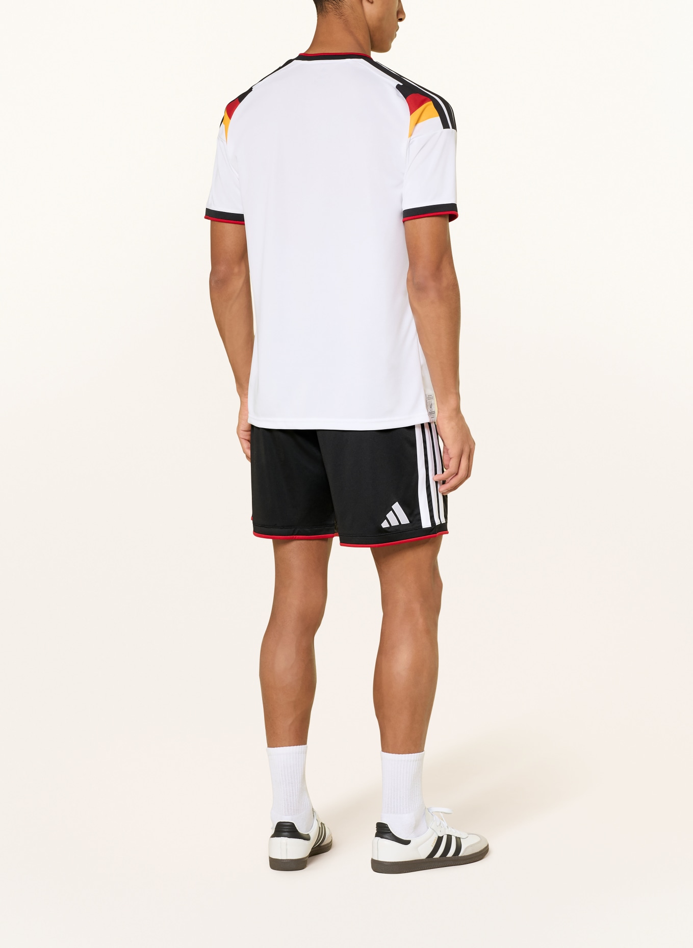 adidas Shorts DUITSLAND 26 voor heren: ZWART / ROOD / WIT