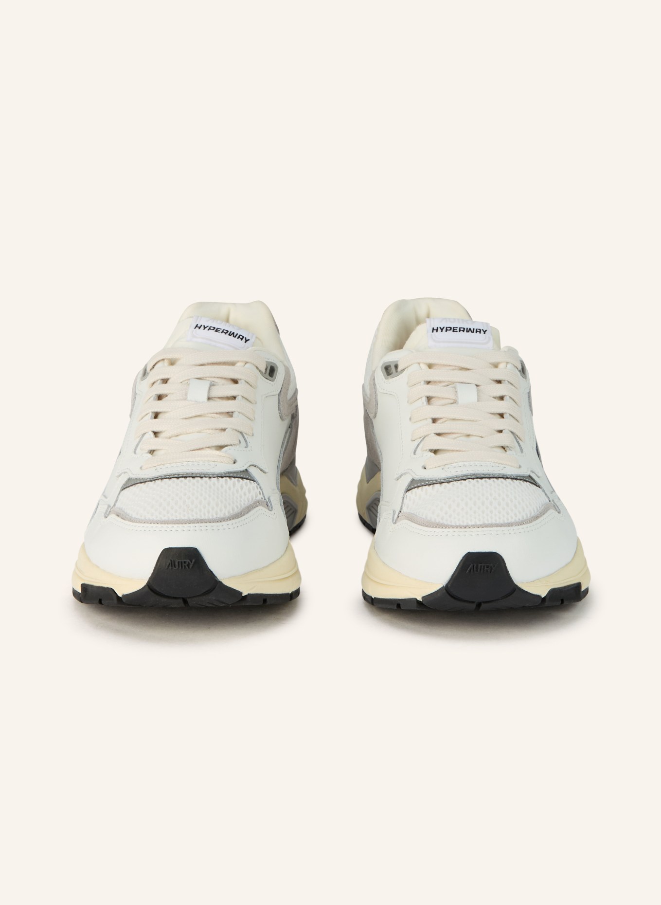 AUTRY HYPERWAY LOW sneaker: WHITE / SILVER / LIGHT GRAY