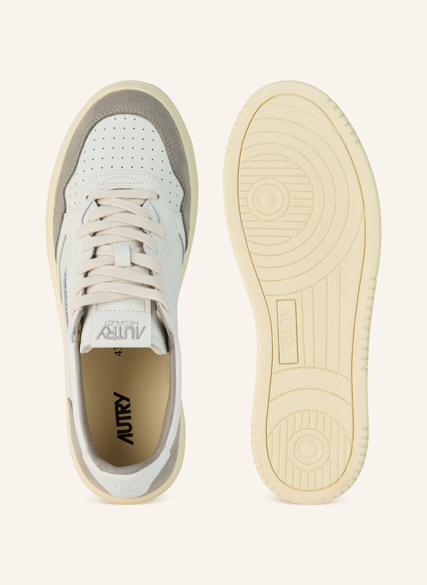 AUTRY Sneaker MEDALIST LOW FT: HELLGRAU / GRAU