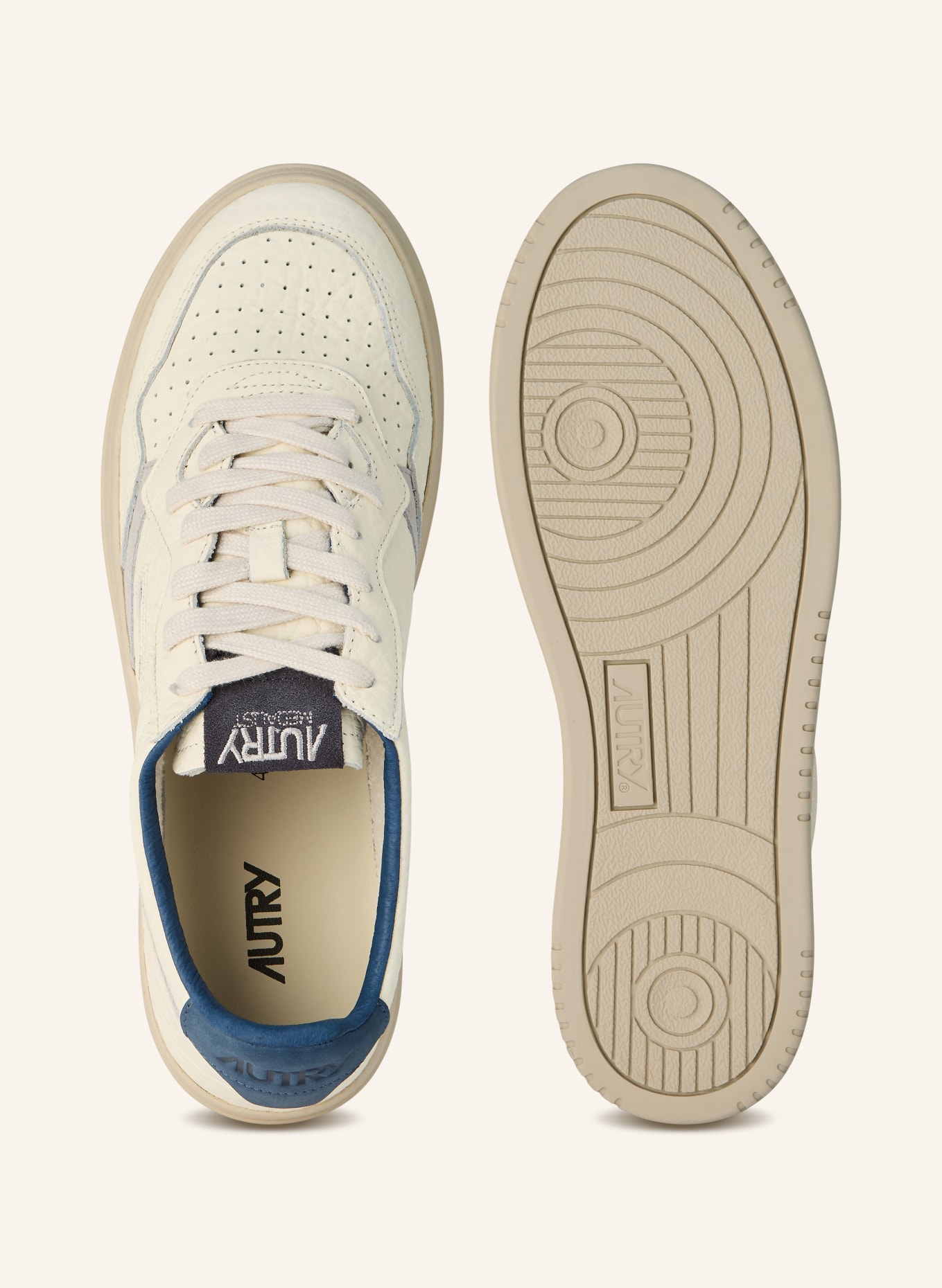 AUTRY Sneaker MEDALIST LOW ELEPHANT: WEISS / DUNKELBLAU
