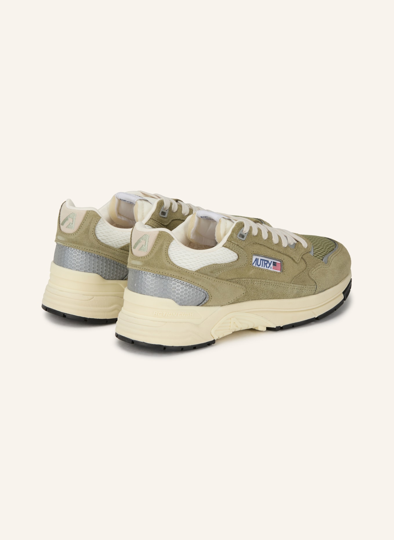 AUTRY Sneaker HYPERWAY LOW: OLIV / BEIGE