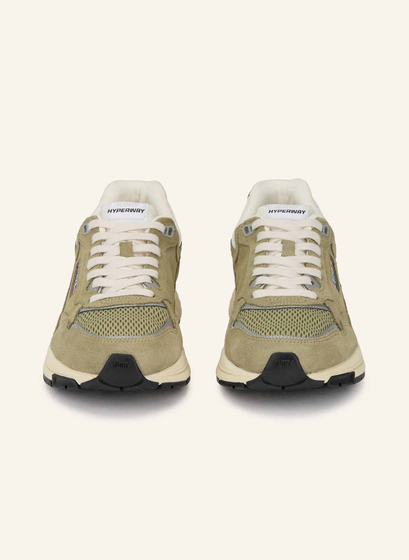 AUTRY Sneaker HYPERWAY LOW: OLIV / BEIGE
