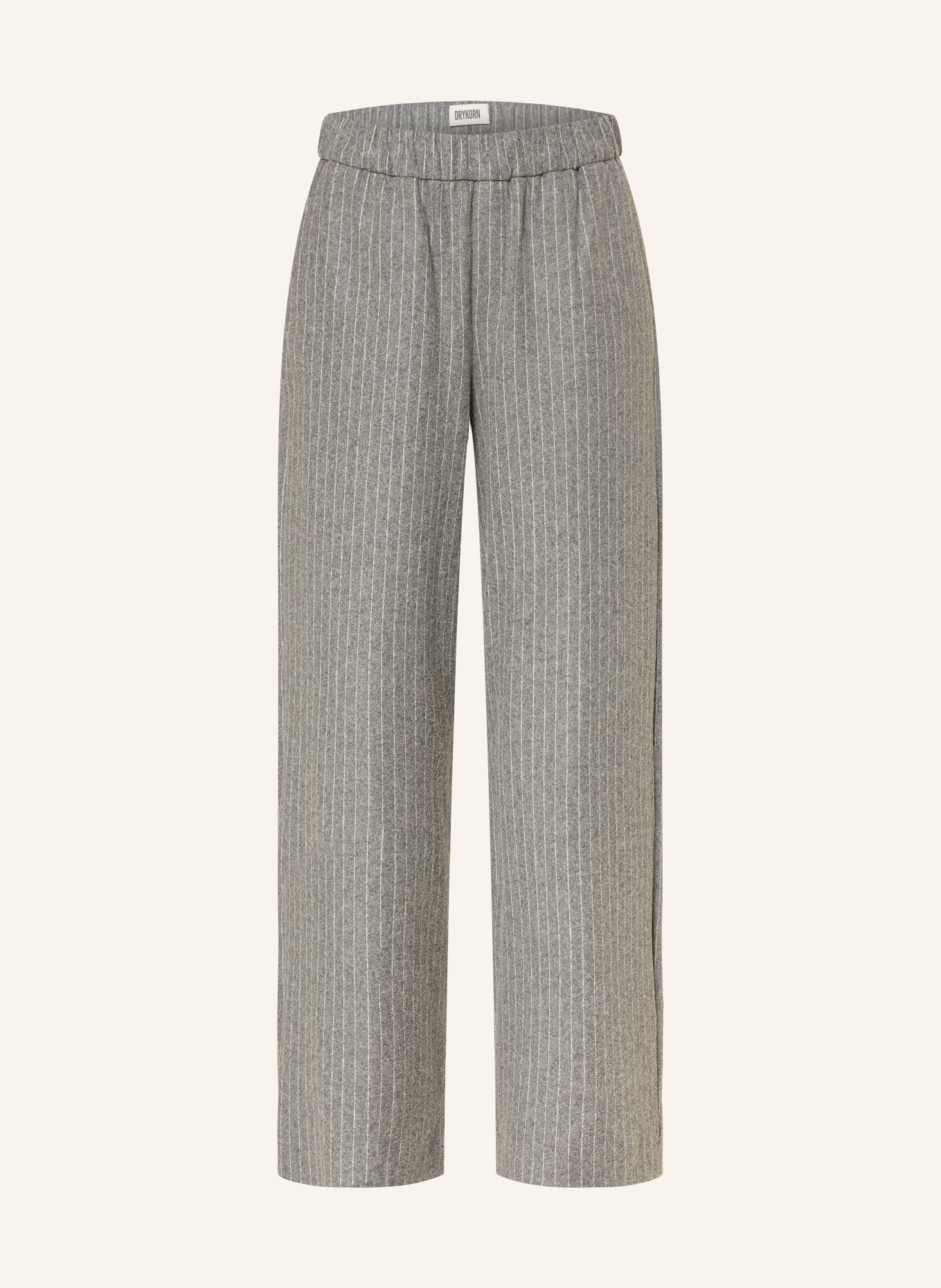 DRYKORN Marlenehose CONSIDER: GRAU / WEISS