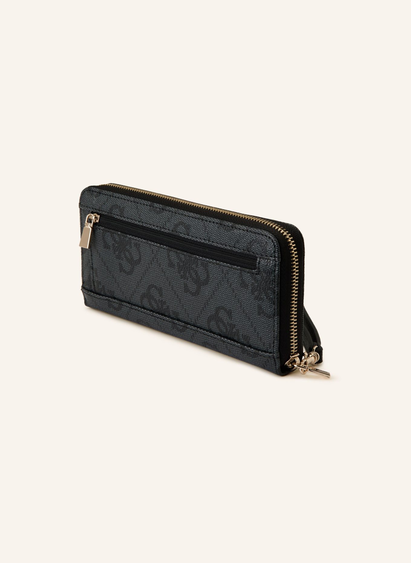 GUESS LAUREL II wallet: DARK GRAY / BLACK