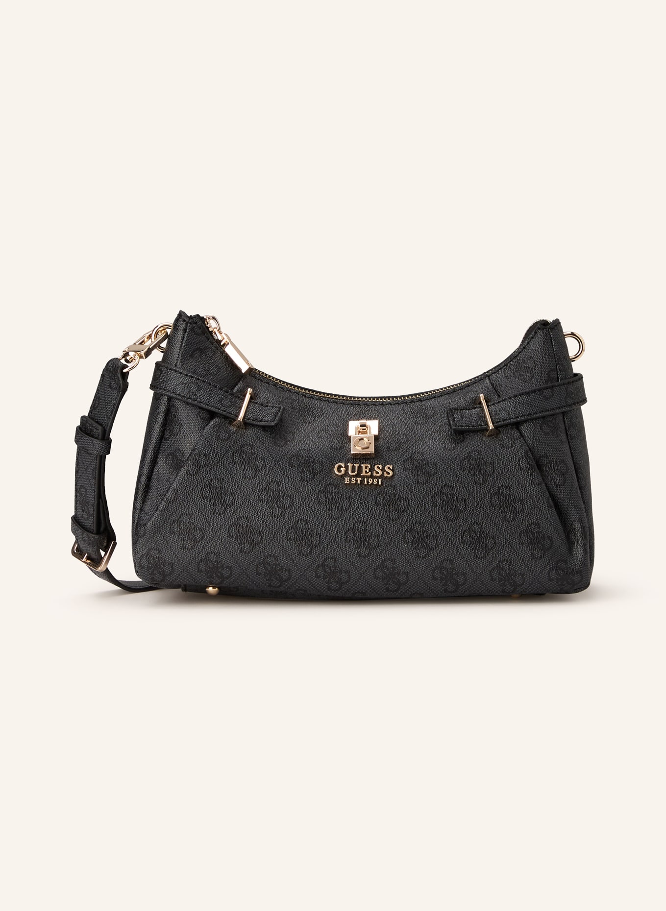 GUESS YESBA handbag: DARK GRAY / BLACK