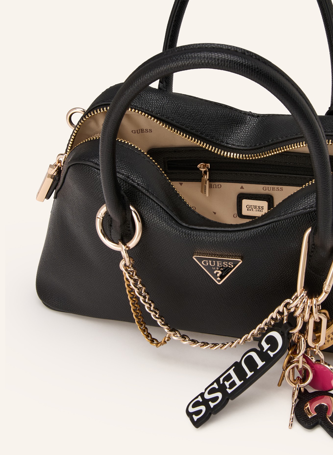 GUESS Torebka DAVINA: CZARNY