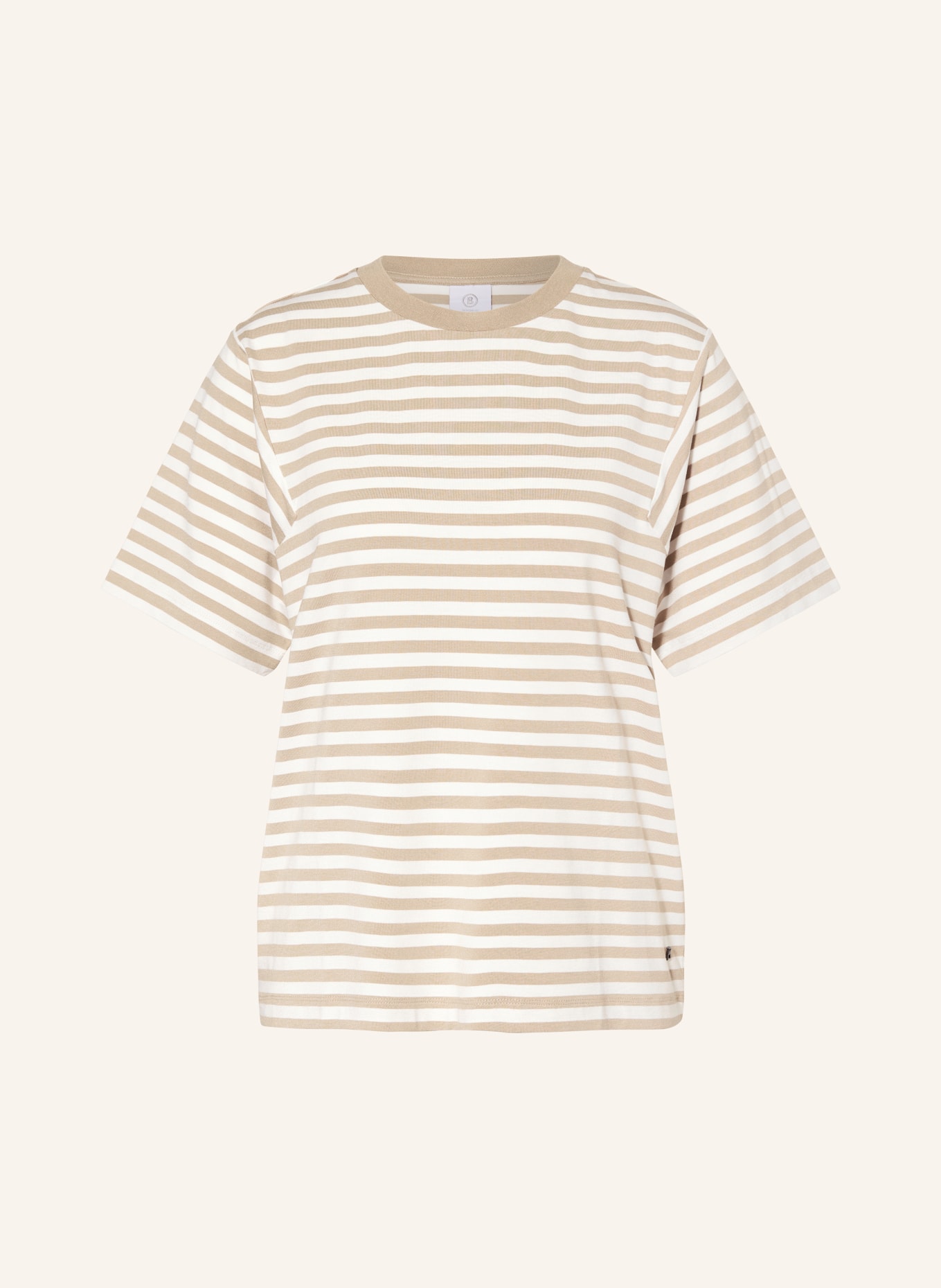 BOGNER T-Shirt RAYA: BEIGE / WEISS