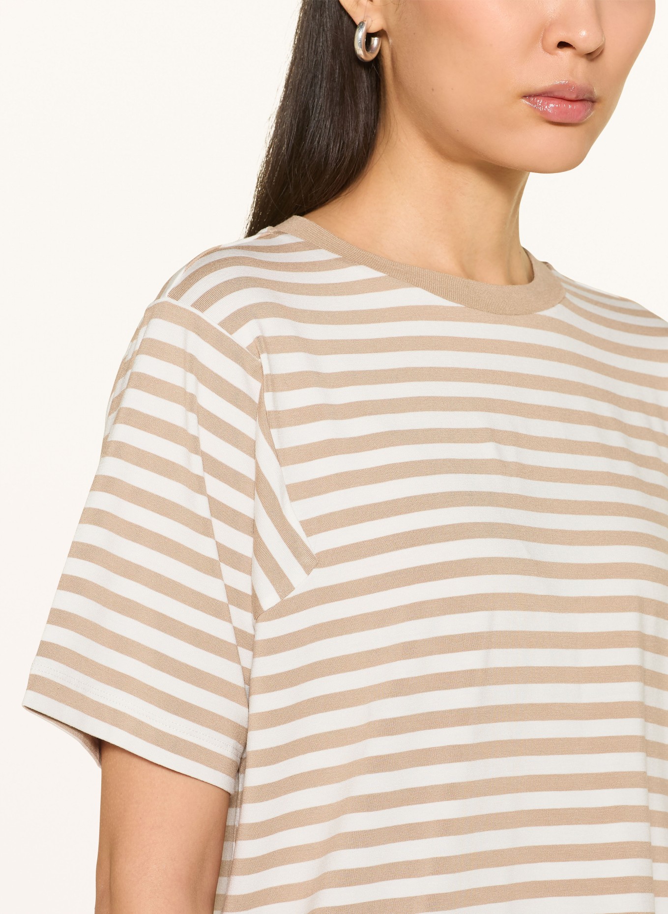 BOGNER T-Shirt RAYA: BEIGE / WEISS