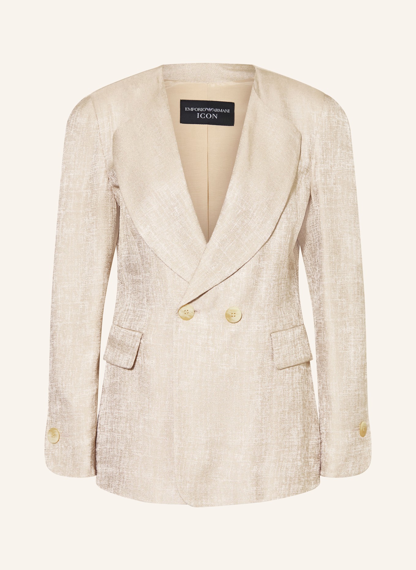 EMPORIO ARMANI blazer: BEIGE / ECRU