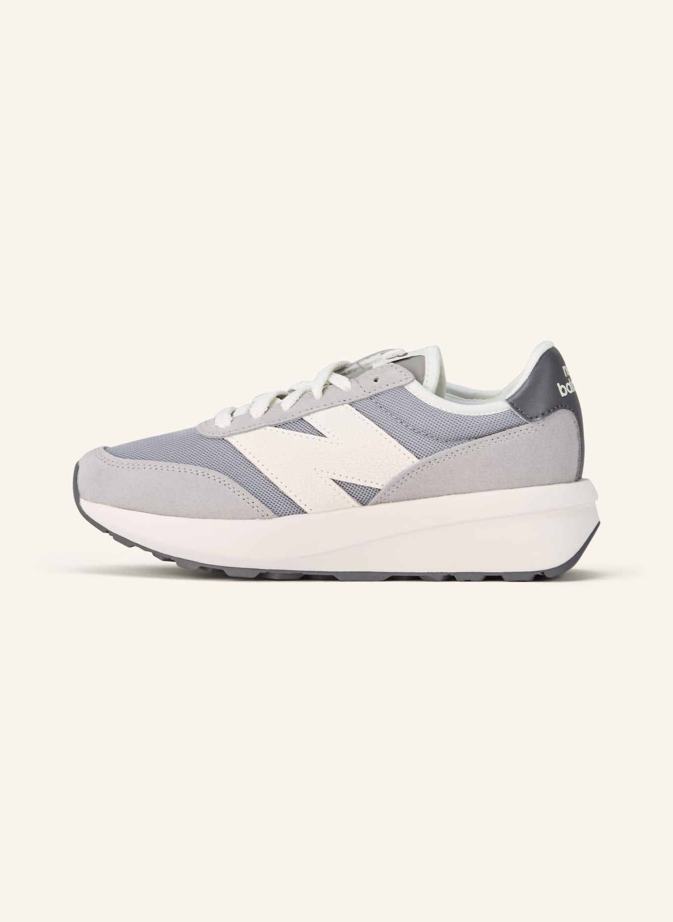 new balance Sneaker 370: GRAU / DUNKELGRAU / WEISS