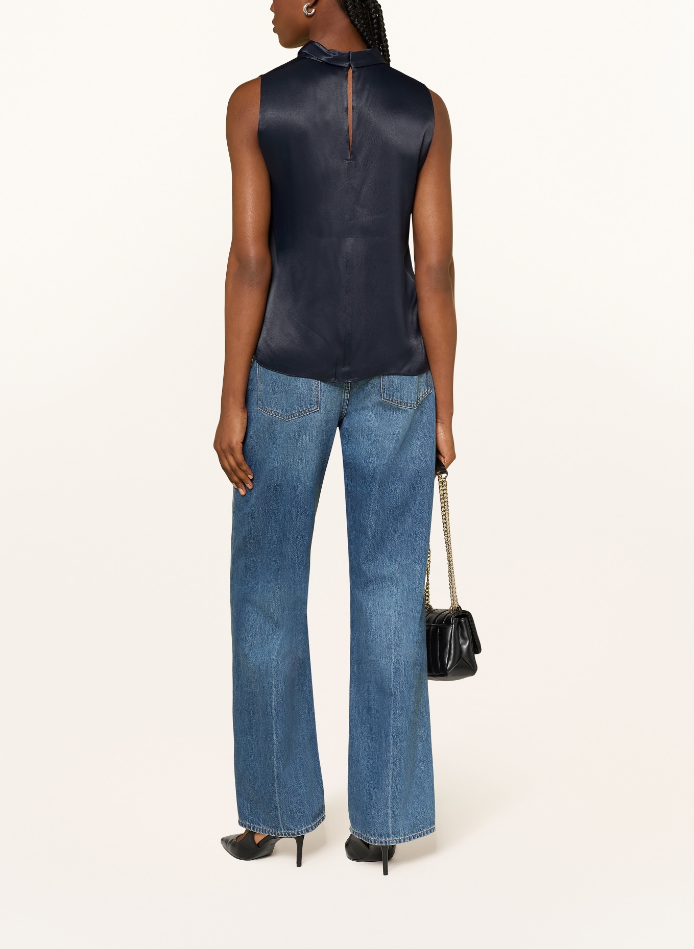 BOSS Blusentop BAURINA: DUNKELBLAU