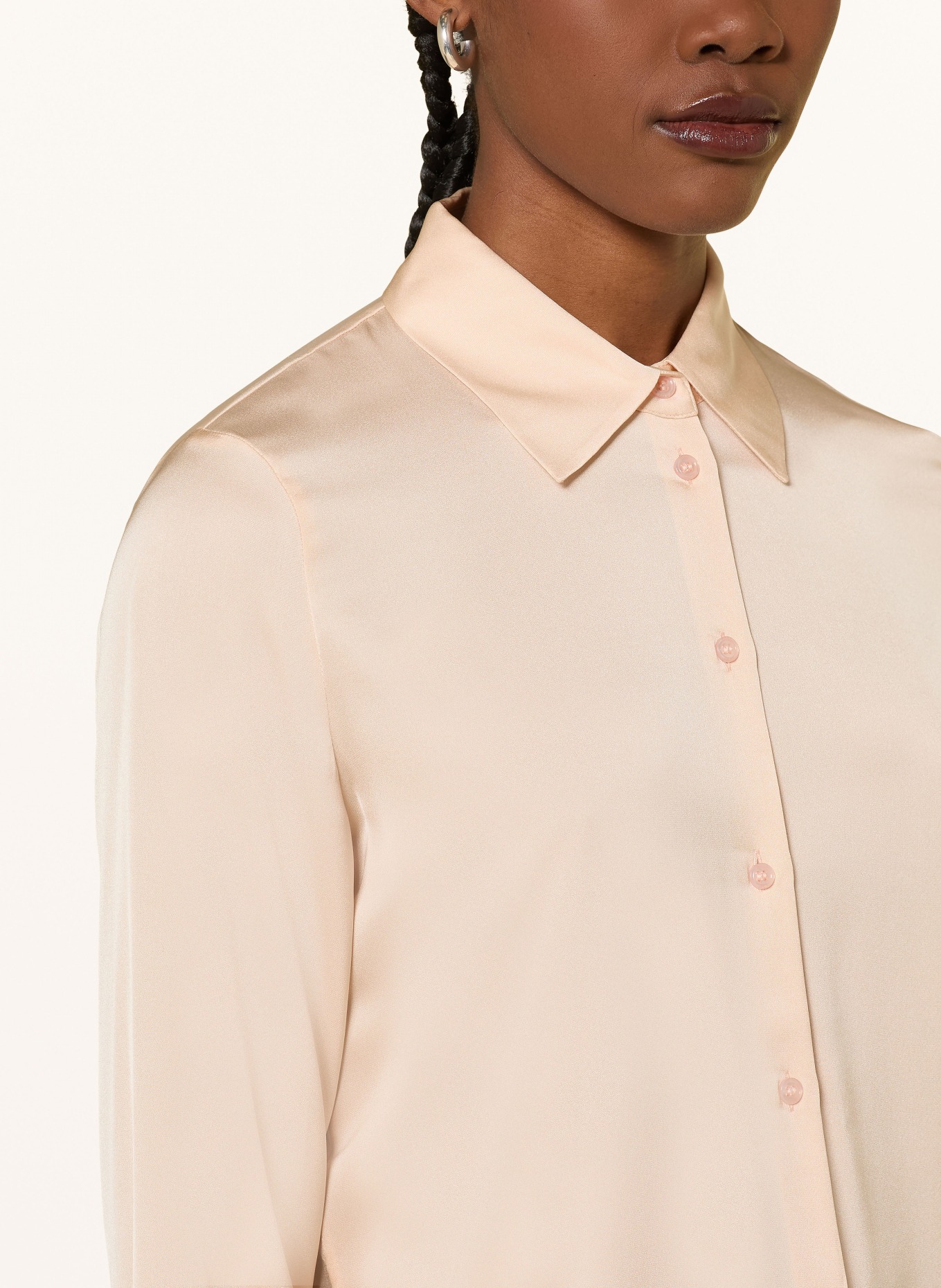BOSS BONYA silk shirt blouse: CREAM