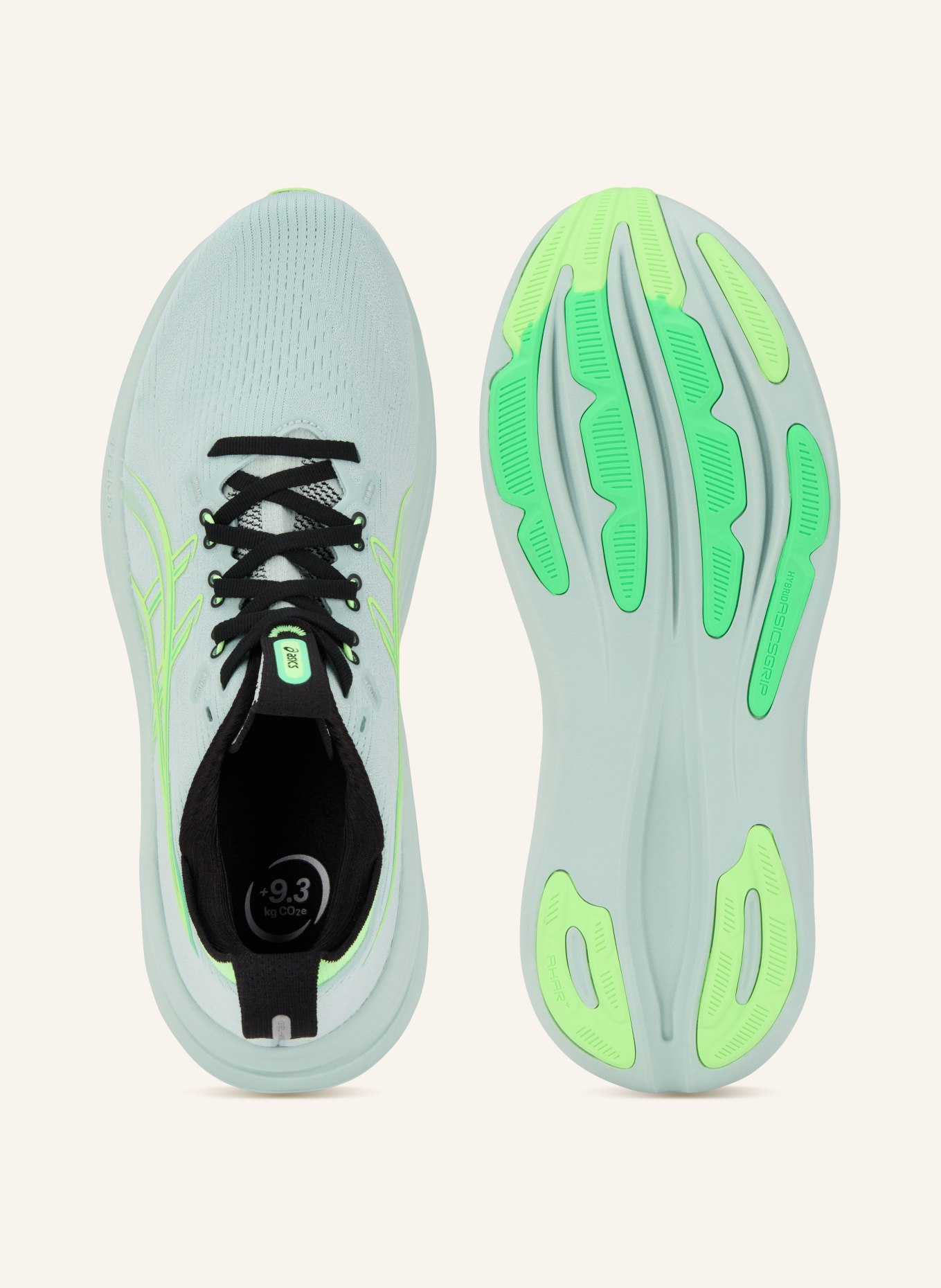 ASICS Laufschuhe GEL-NIMBUS 28: MINT / NEONGRÜN / SCHWARZ