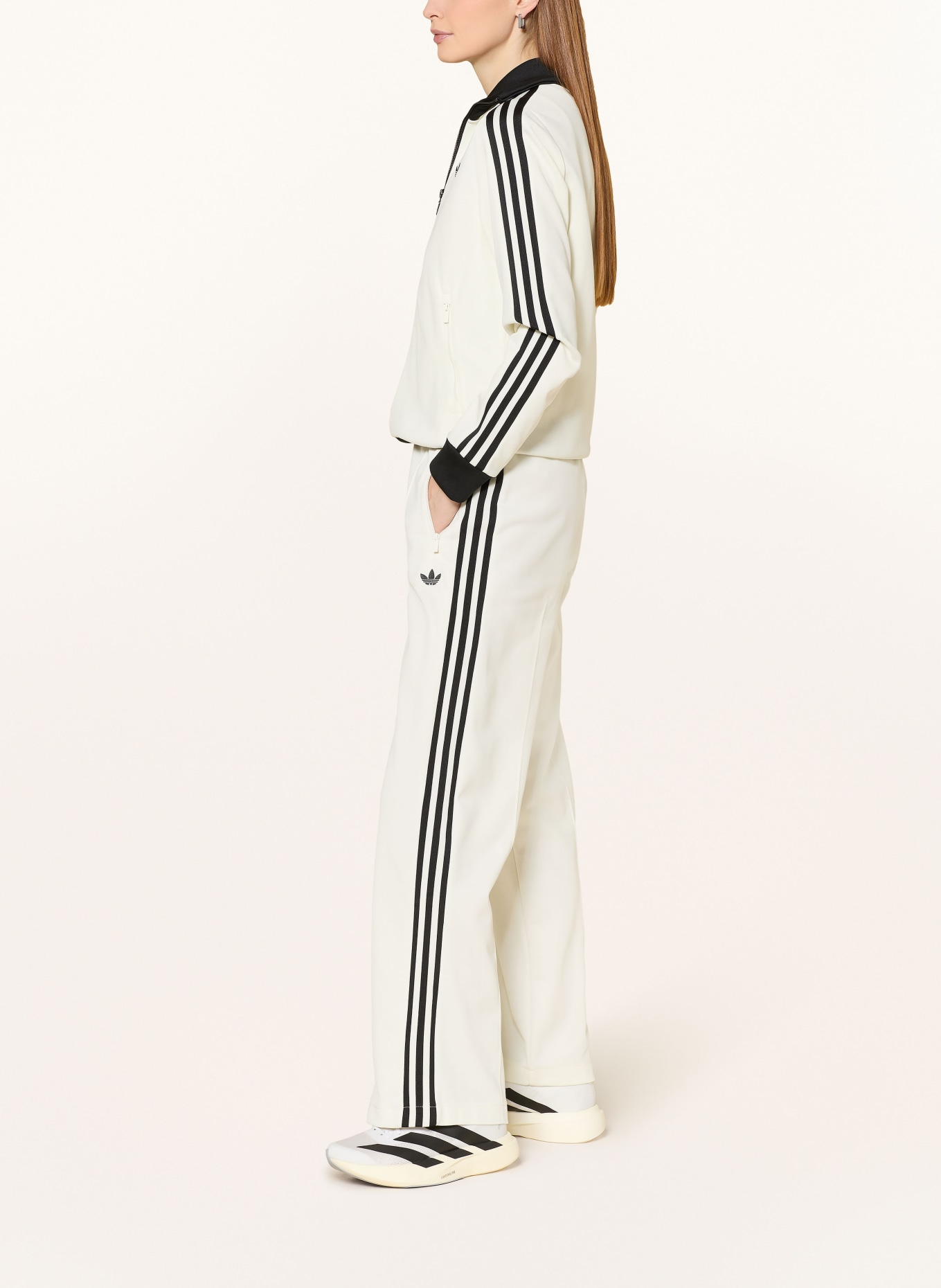 adidas Originals Track Pants CLASSIC: ECRU / BLACK