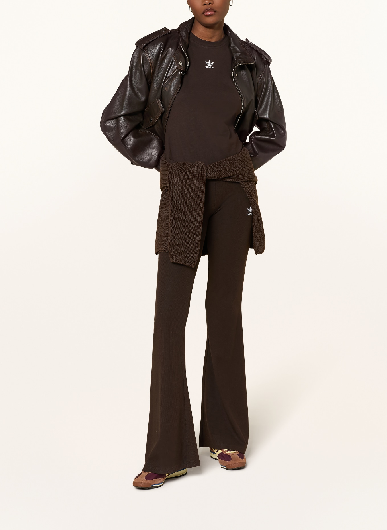 adidas Originals Knitted pants ESSENTIALS: DARK BROWN