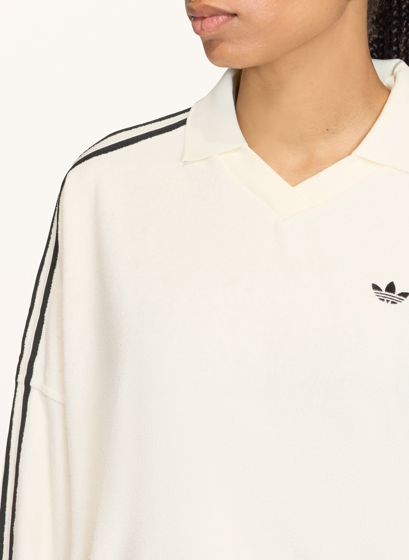 adidas Originals Bluza TERRY TOWEL: KREMOWY / CZARNY