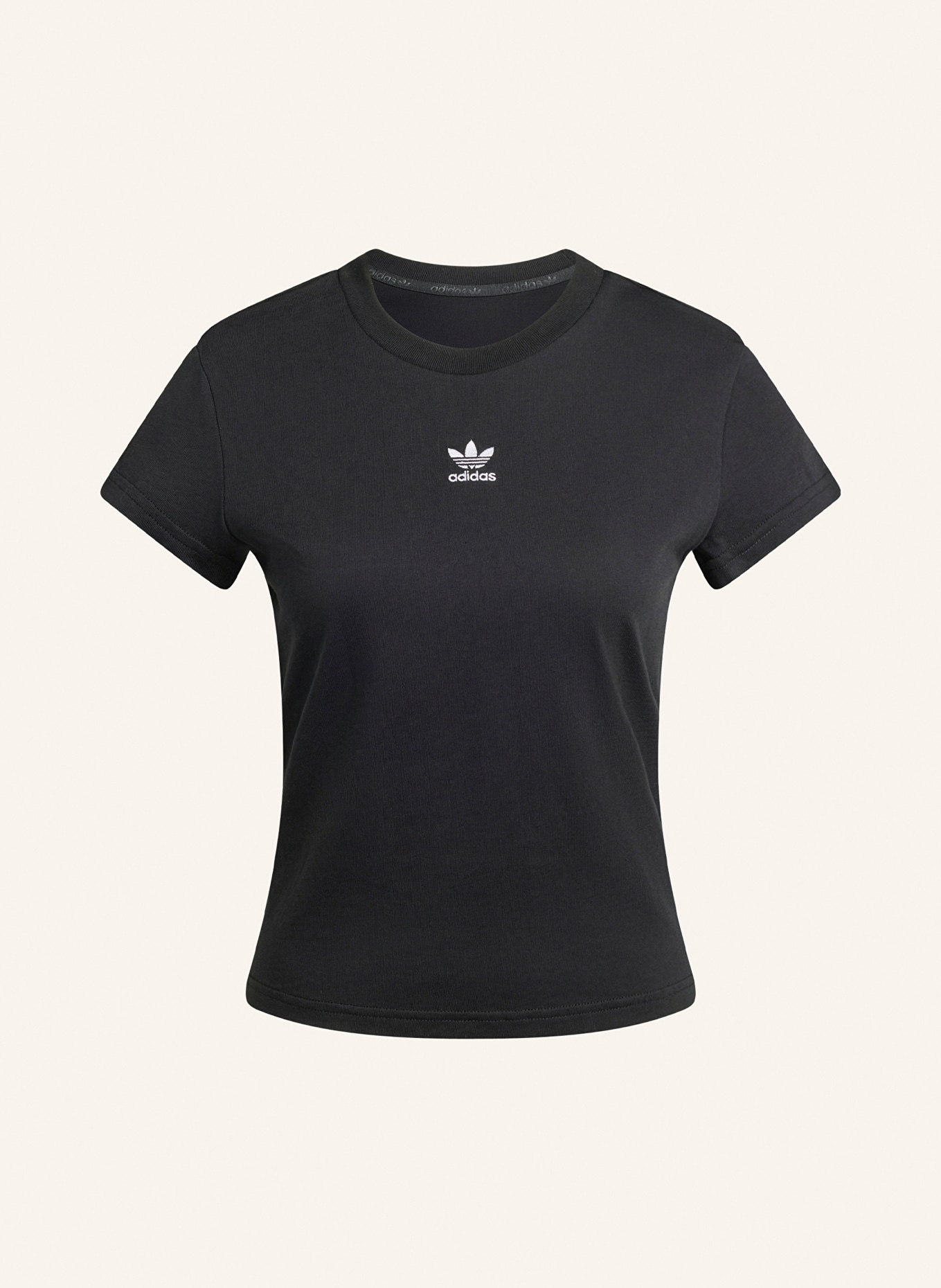 adidas Originals Tričko ESSENTIALS SLIM: ČERNÁ