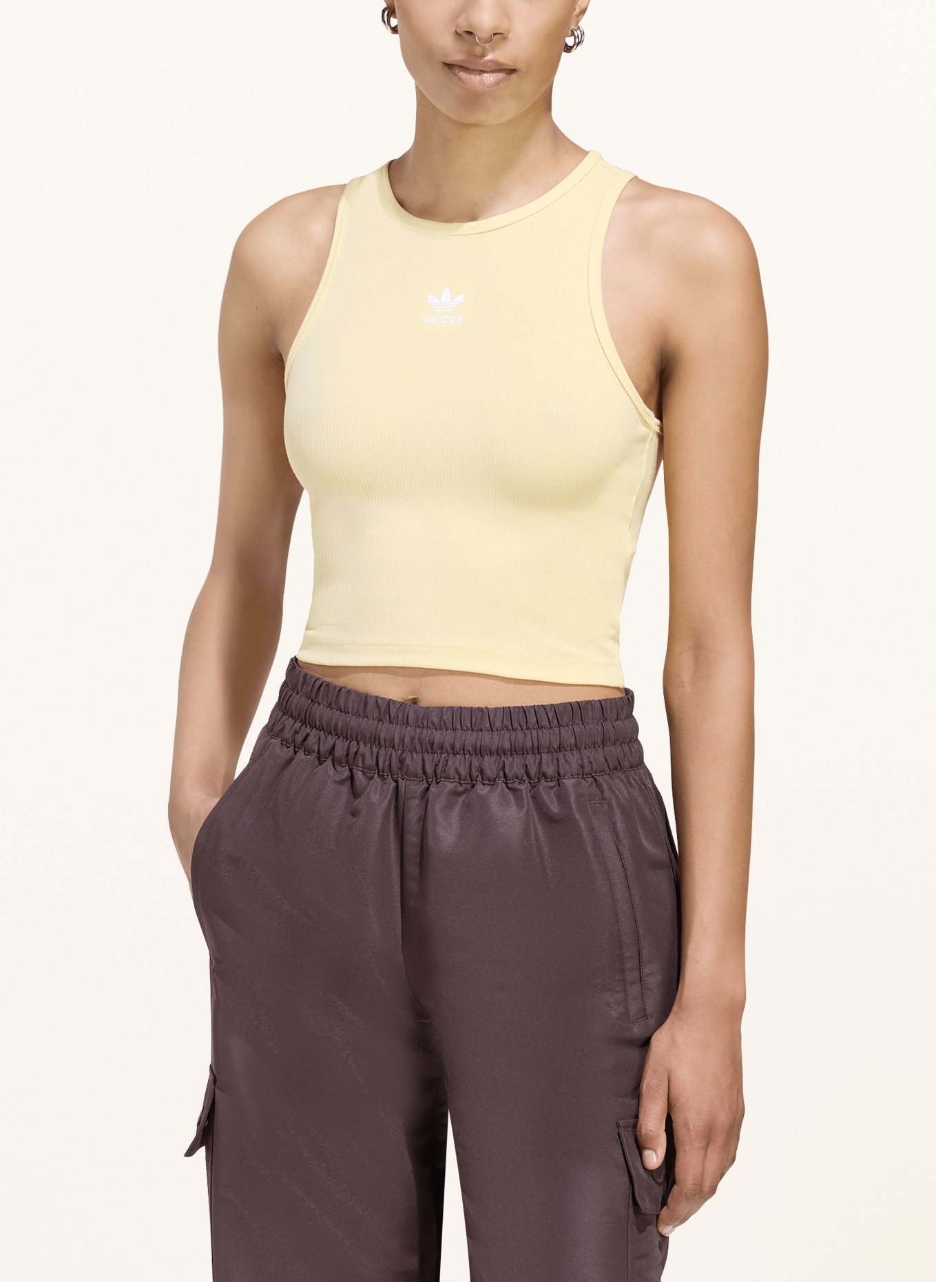 adidas Originals Cropped-Top ESSENTIALS: HELLGELB