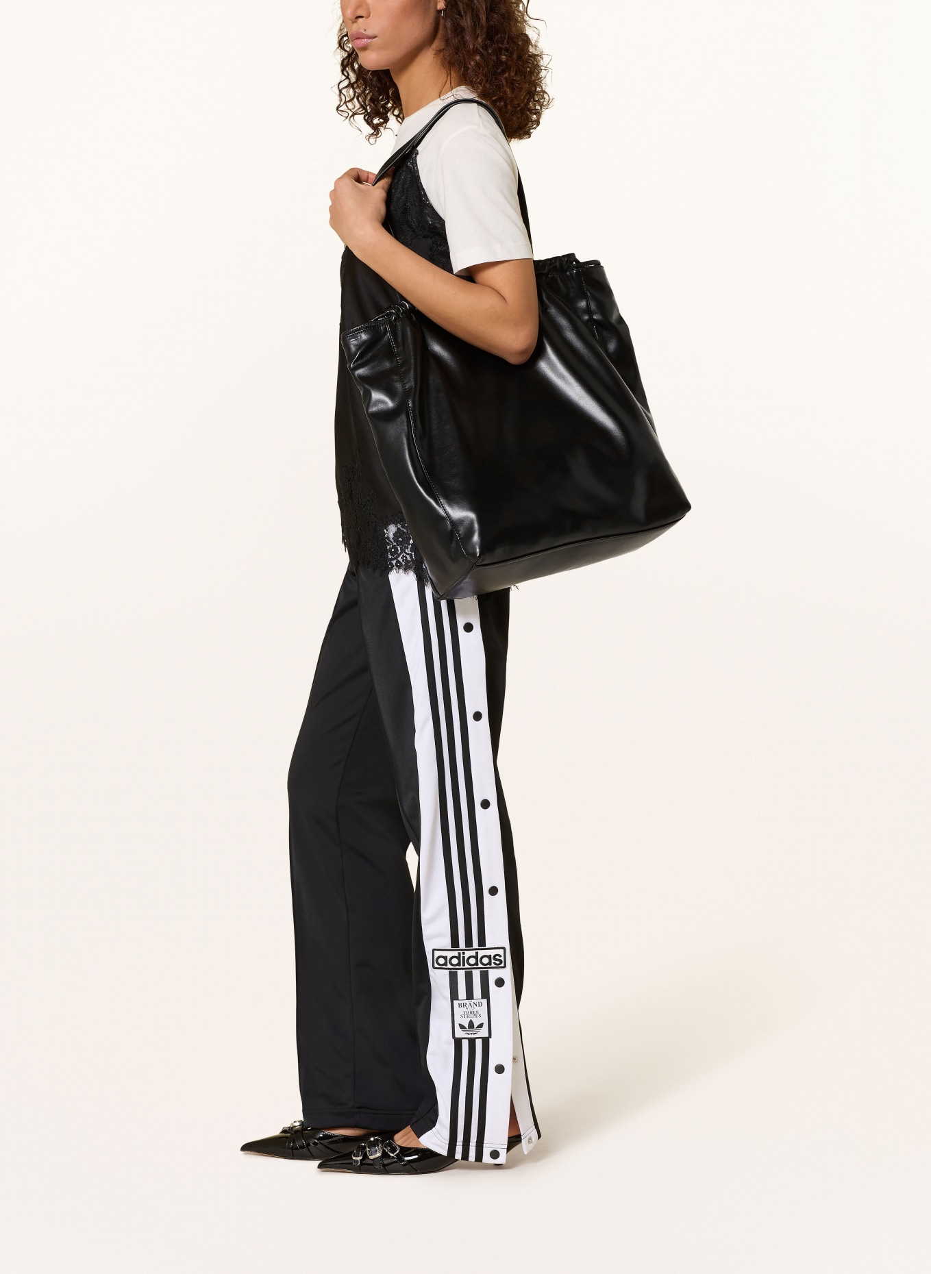 adidas Originals Pantalon de survêtement ADIBREAK: NOIR / BLANC