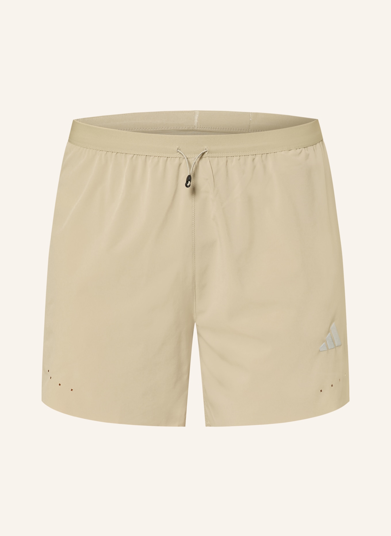 adidas ADI365 2-in-1 running shorts: BEIGE