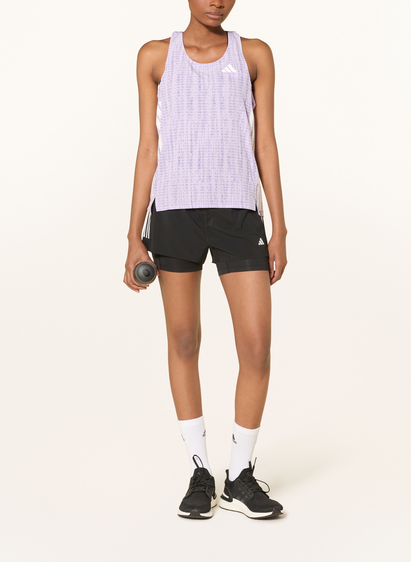 adidas ADIZERO tank top: LIGHT PURPLE