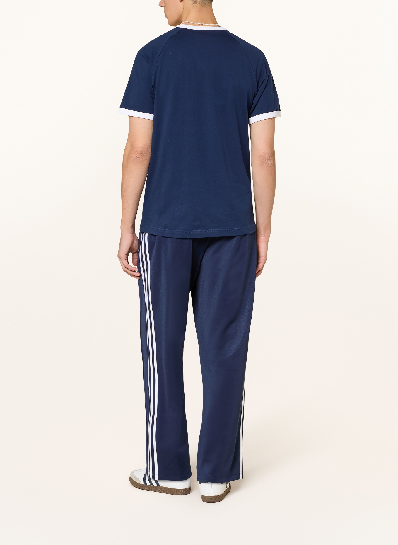 adidas Originals T-shirt 3-STRIPES: DARK BLUE / WHITE