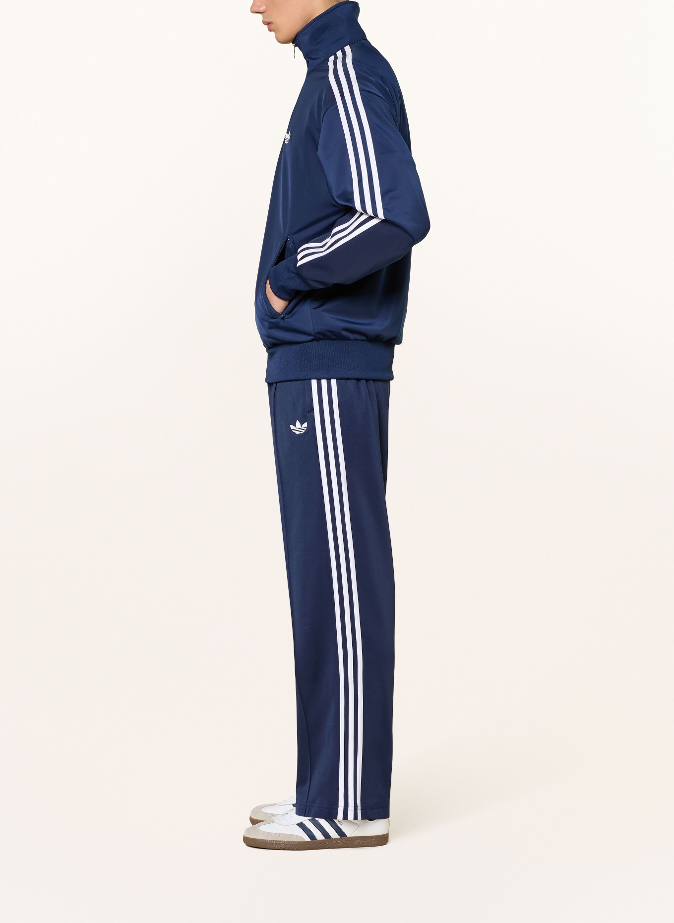 adidas Originals Tepláky: TMAVĚ MODRÁ / BÍLÁ