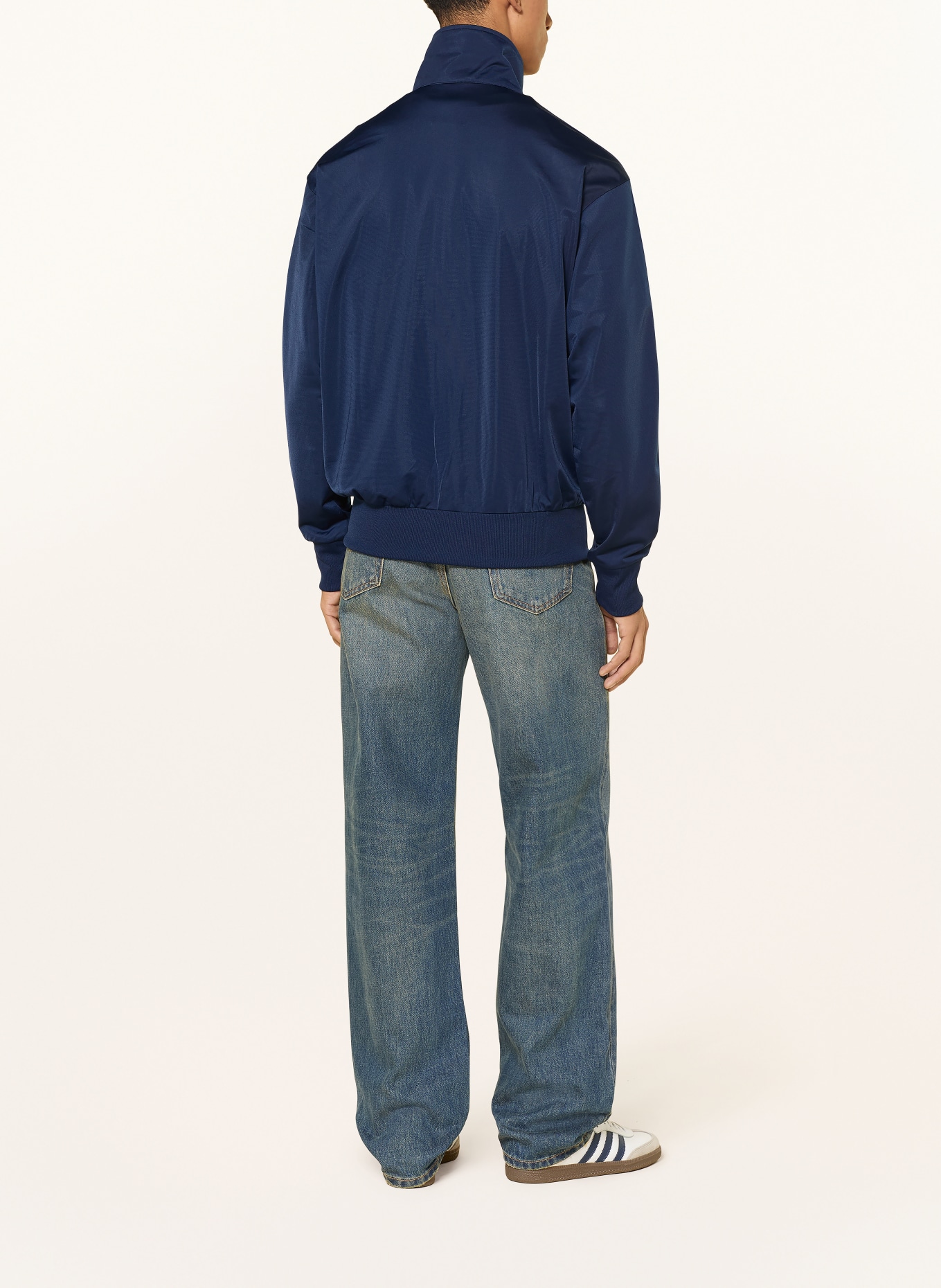 adidas Originals Veste sweat FIREBIRD: BLEU FONCÉ / BLANC