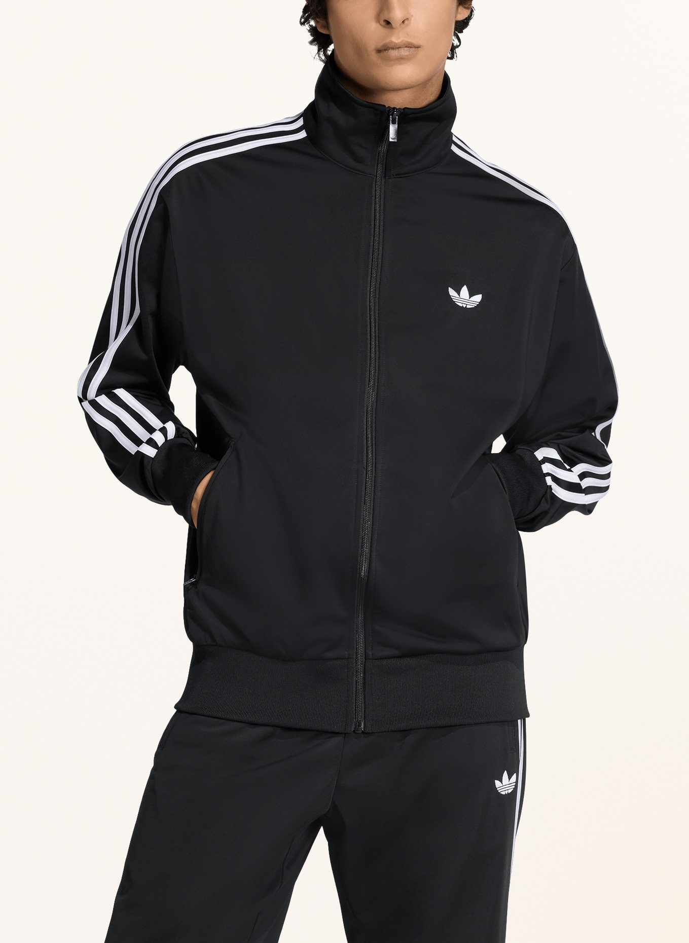 adidas Originals Trainingsjacke FIREBIRD: SCHWARZ / WEISS