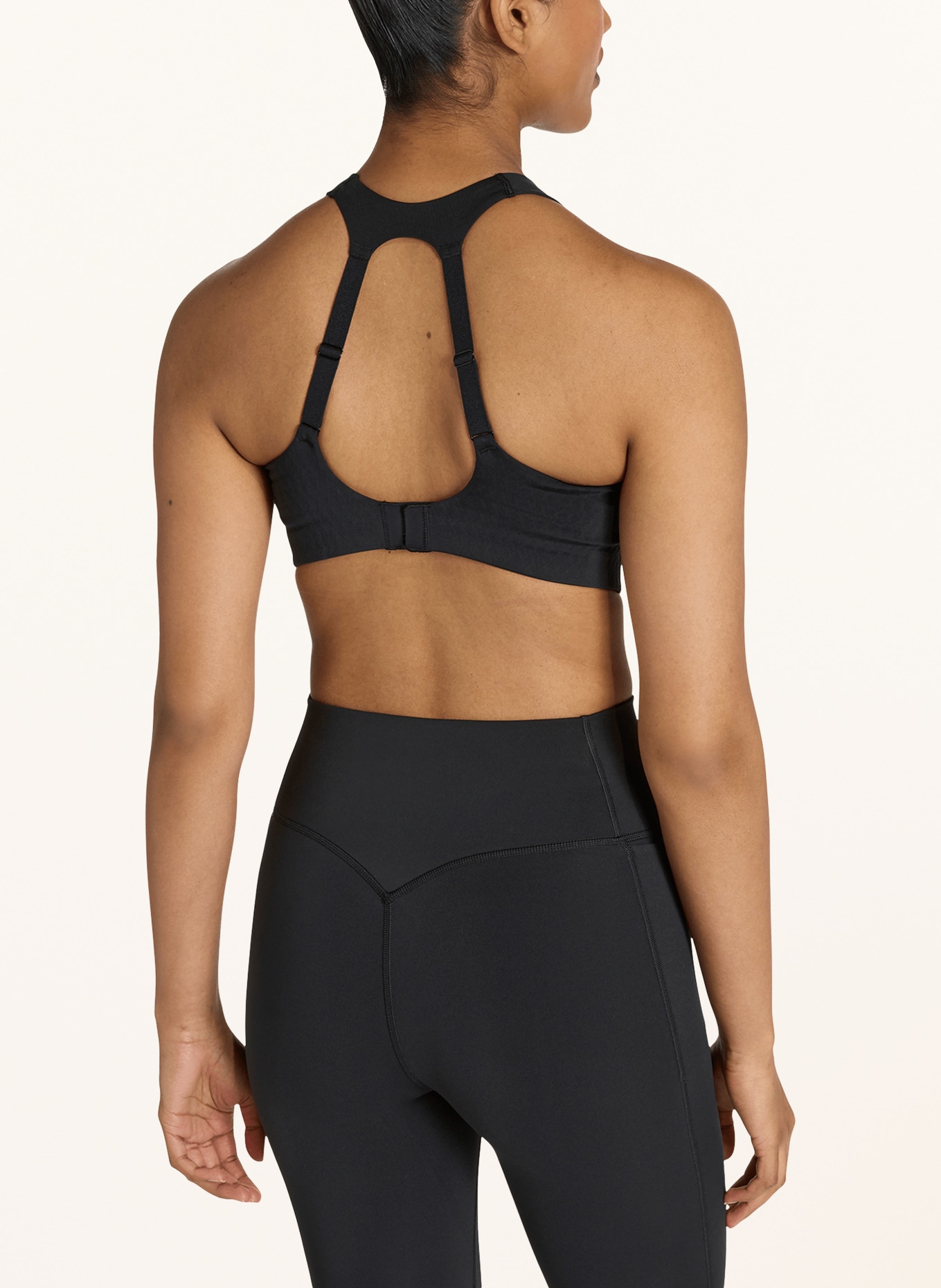 adidas Sport-BH OPTIME POWER: SCHWARZ