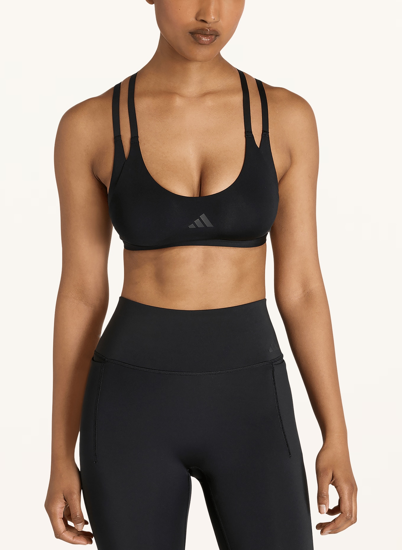 adidas Sport-BH OPTIME: SCHWARZ