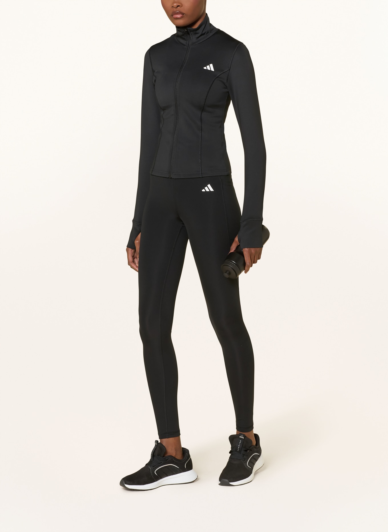 adidas Sweatjacke OPTIME ESSENTIALS: SCHWARZ