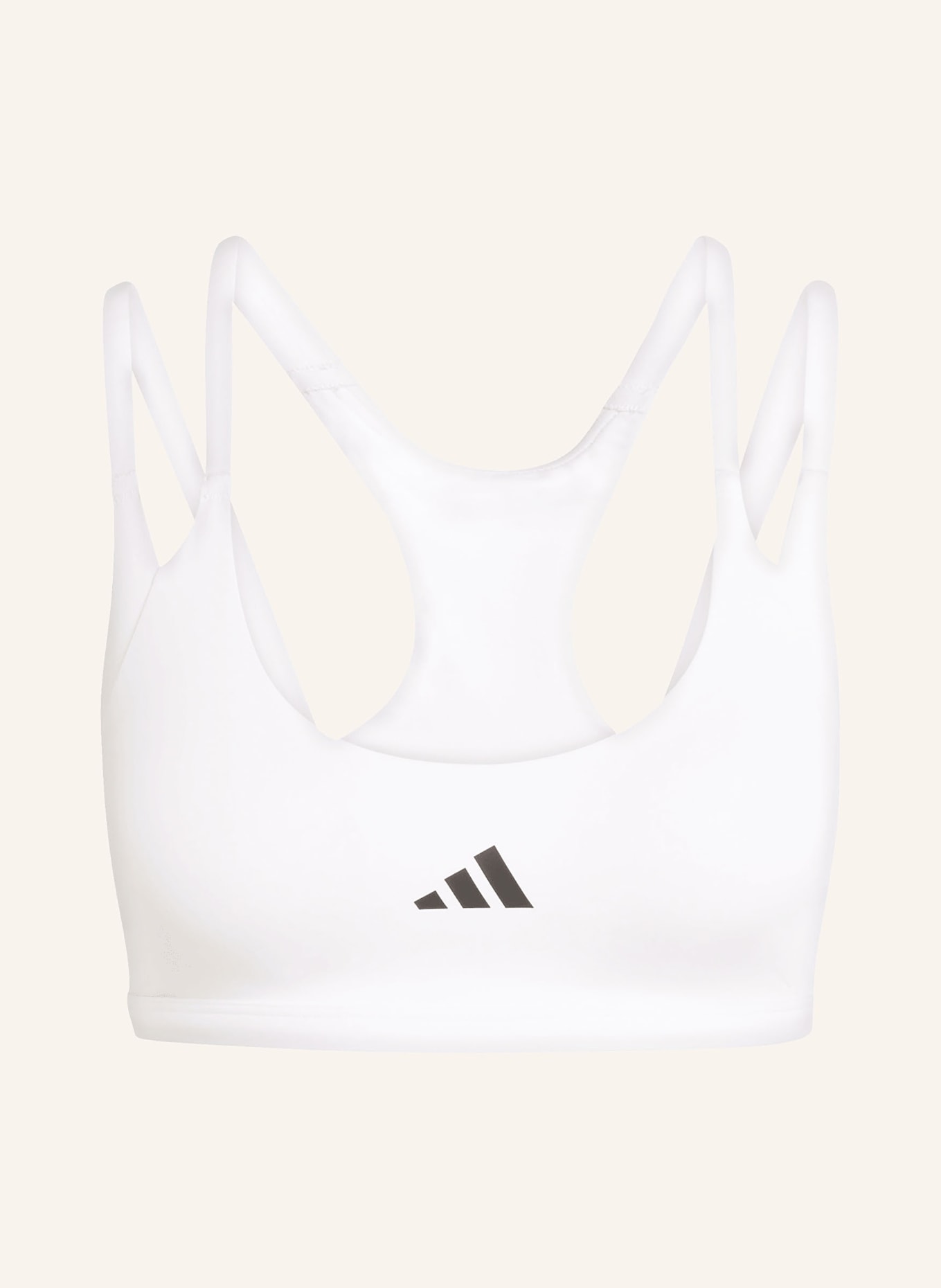 adidas Sportovní podprsenka OPTIME: BÍLÁ